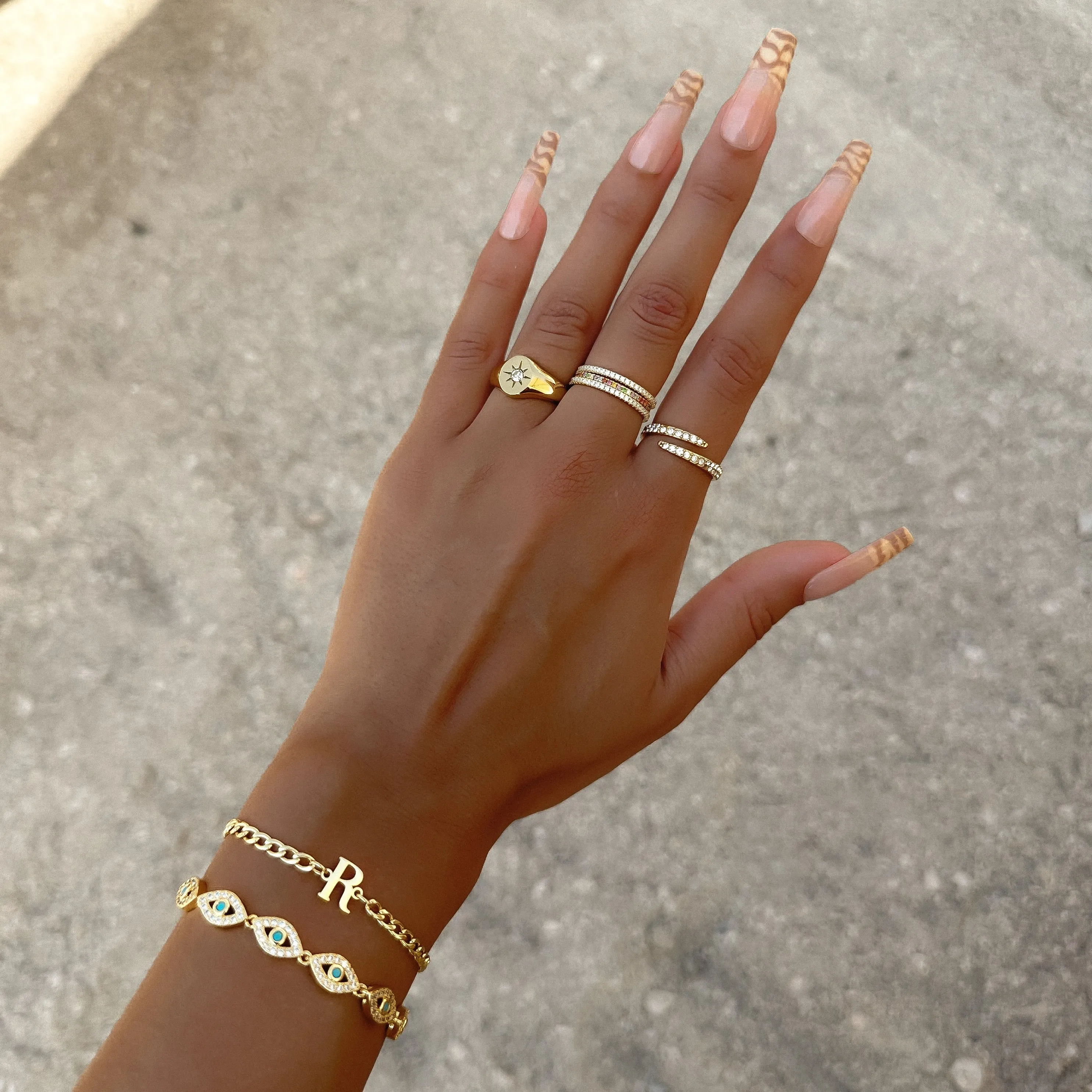 Dubai Initial Bracelet sold by PRYA product image thumbnail 2