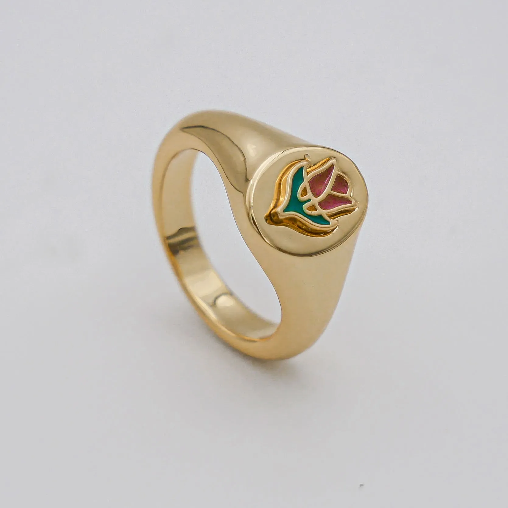 Tulip Signet Ring sold by PRYA