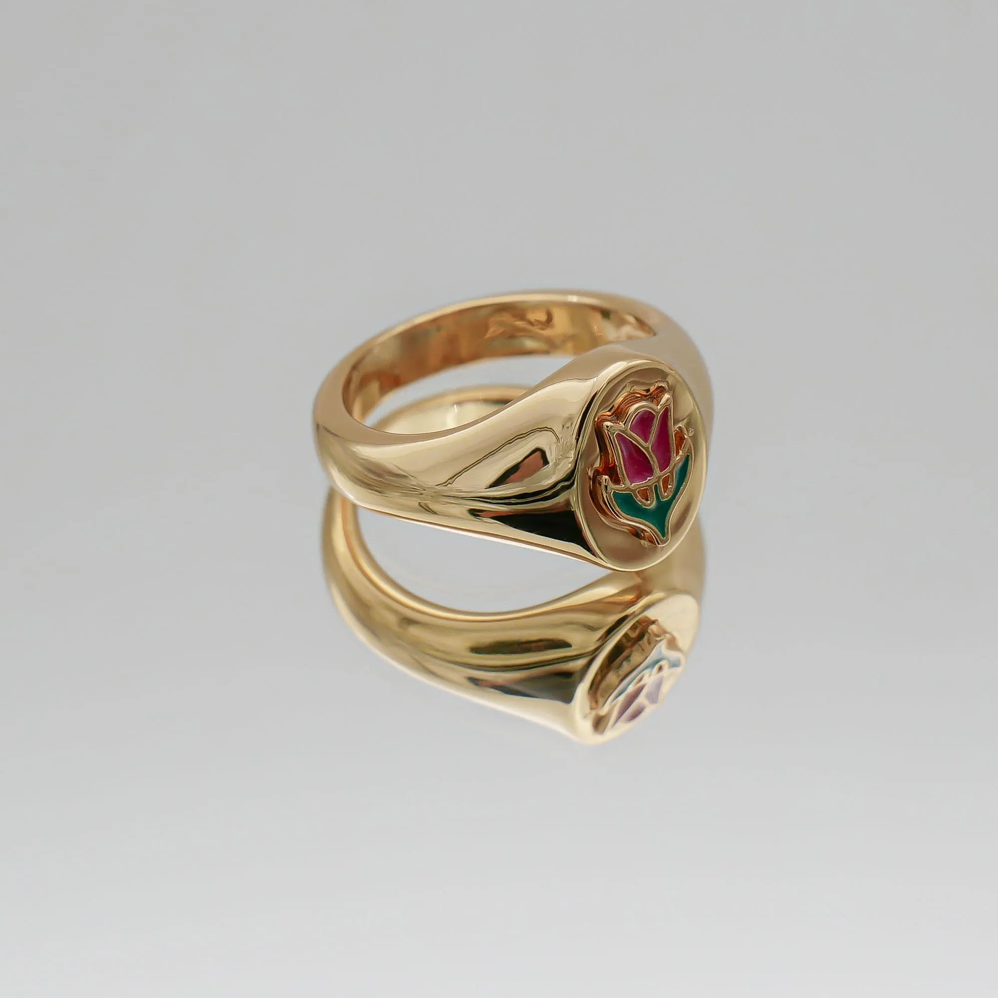 Tulip Signet Ring sold by PRYA product image thumbnail 3