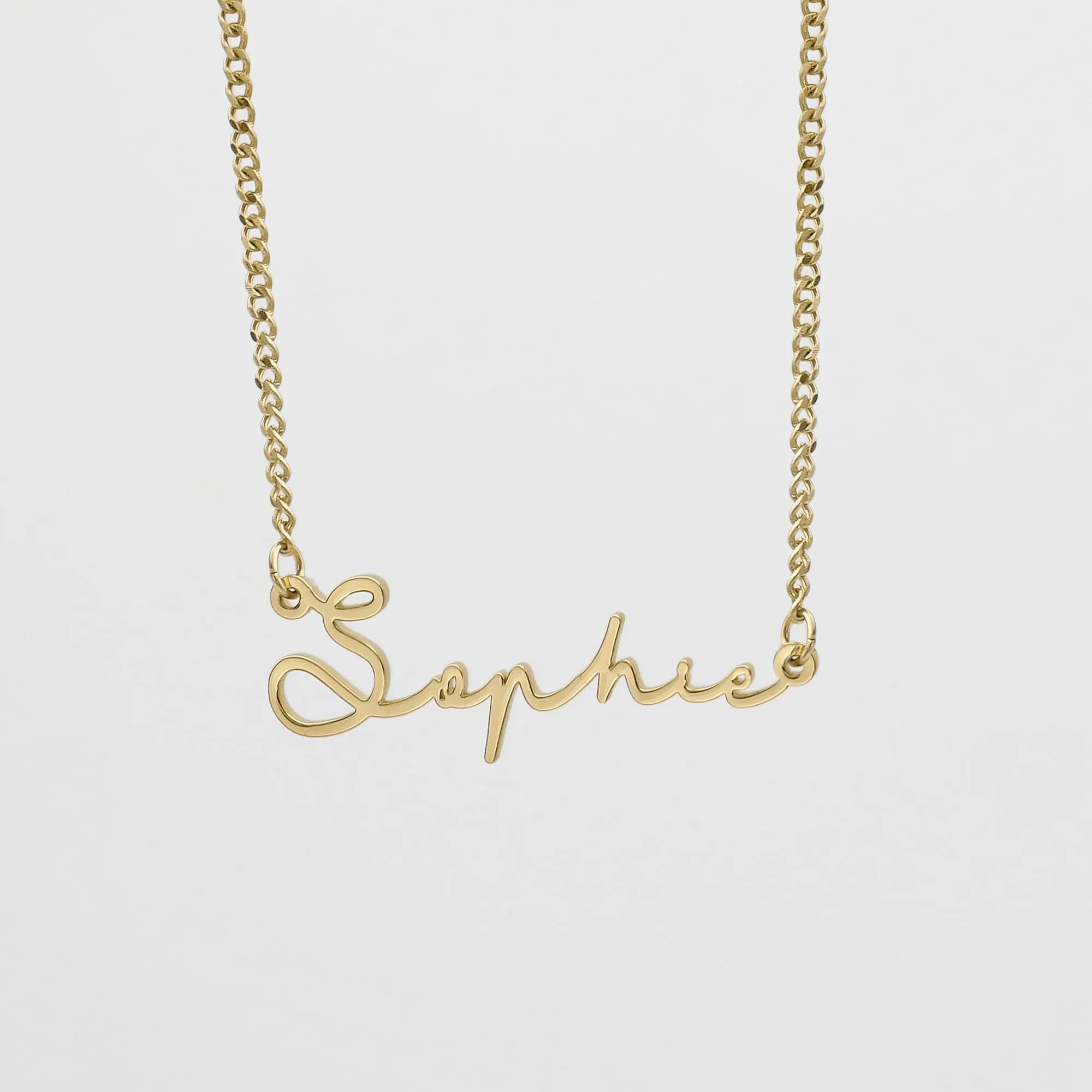 Selina Custom Name Necklace (Horizontal) sold by PRYA