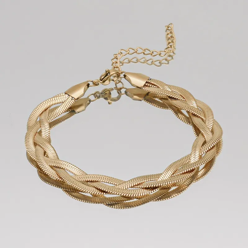 Triple Herringbone Bracelet sold by PRYA