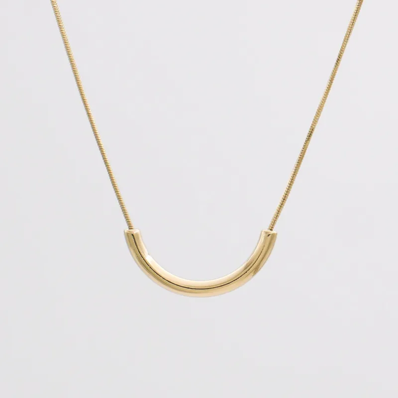 Cerys Crescent Bar Necklace sold by PRYA