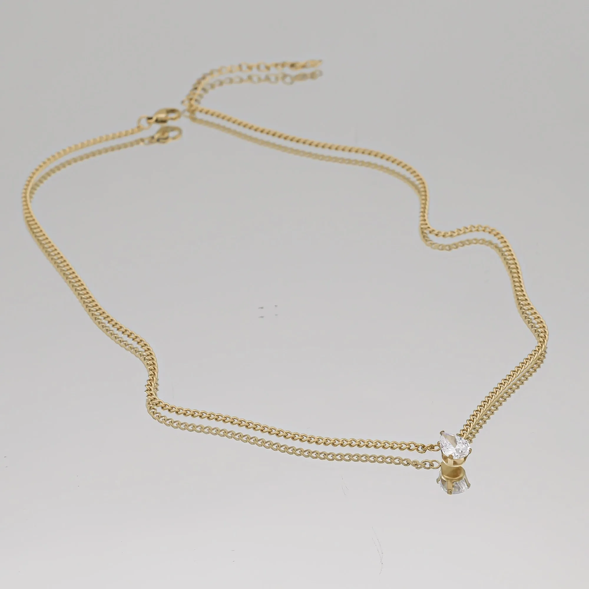 Mira Gemstone Pendant Necklace sold by PRYA product image thumbnail 2