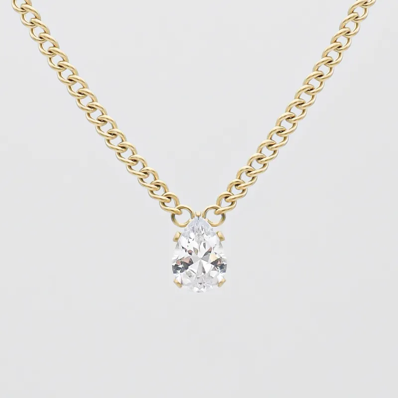 Mira Gemstone Pendant Necklace sold by PRYA