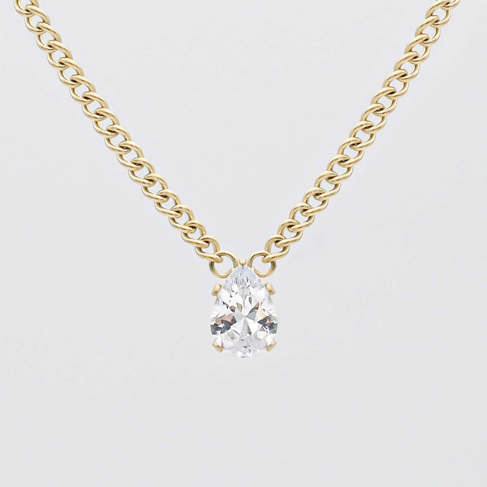 Mira Gemstone Pendant Necklace sold by PRYA