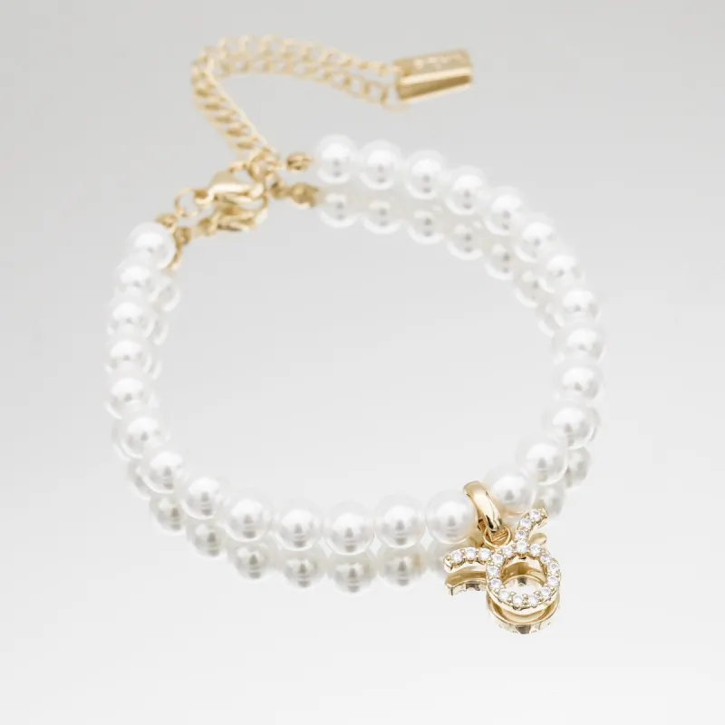 Pave Pearl Zodiac Bracelet sold by PRYA
