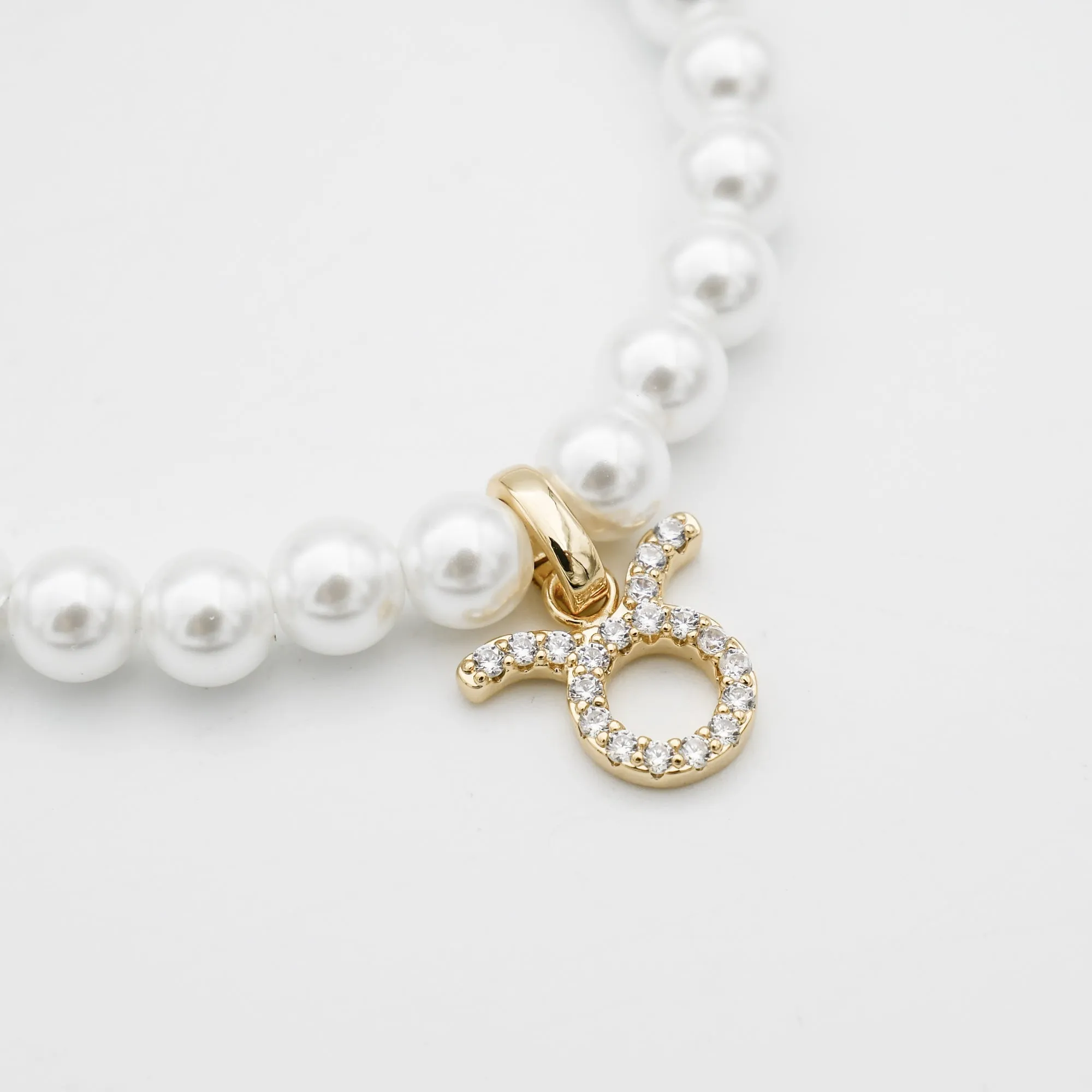 Pave Pearl Zodiac Bracelet sold by PRYA product image thumbnail 3