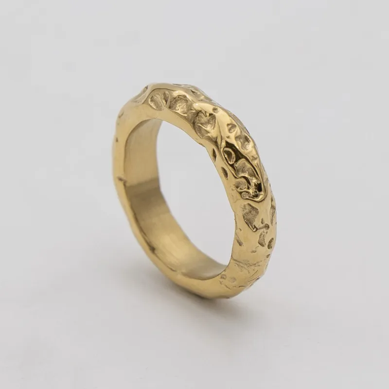 Astrid Hammered Band Ring sold by PRYA