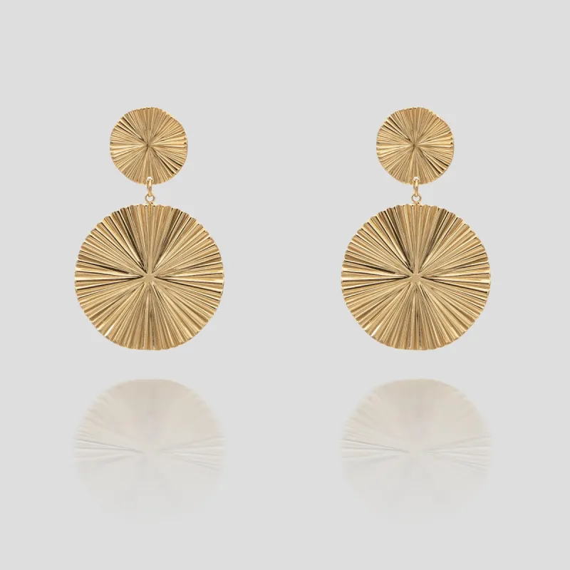 Hina Geometric Drop Earrings sold by PRYA