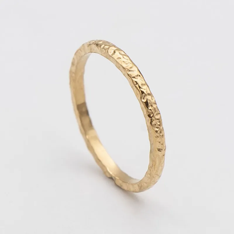 Luiza Hammered Band Ring sold by PRYA