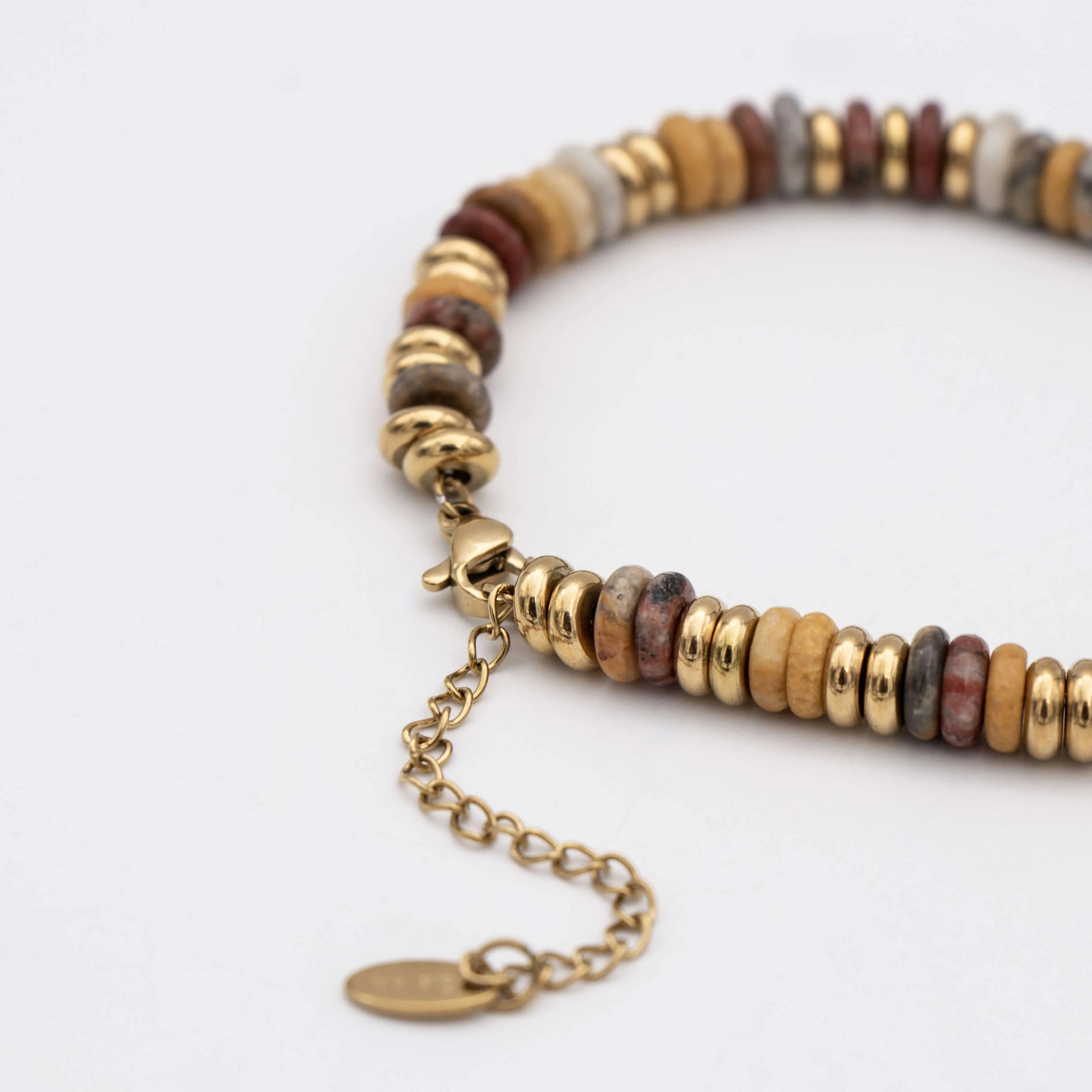 Harmony Natural Stone Beaded Bracelet sold by PRYA product image thumbnail 4
