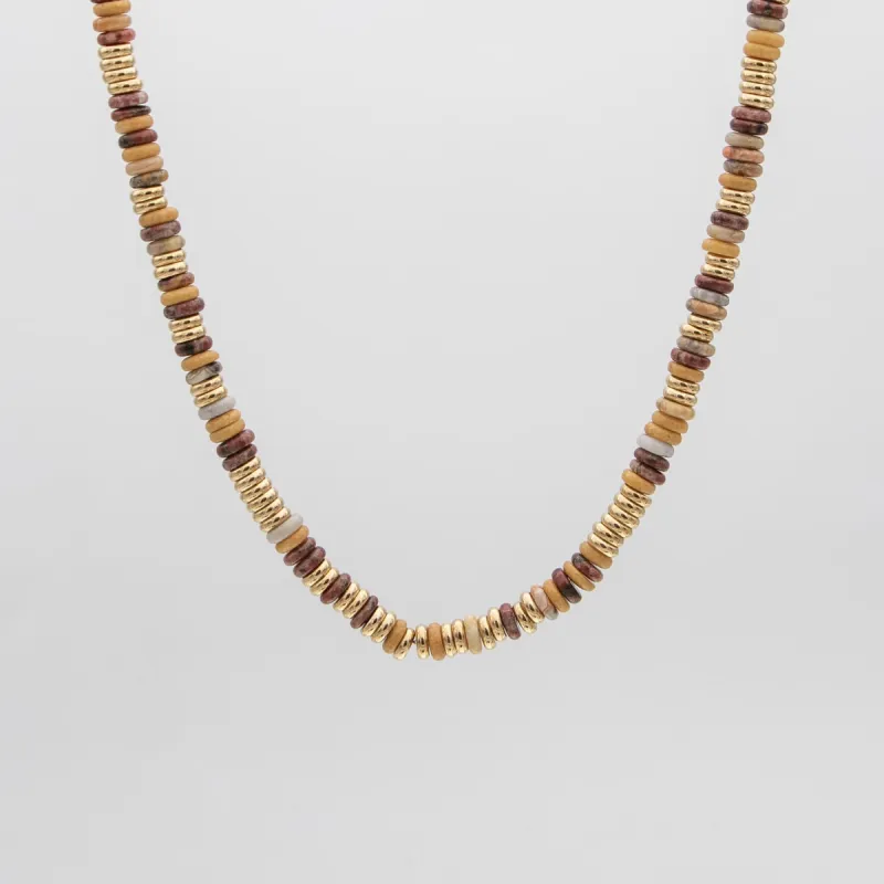 Harmony Natural Stone Beaded Necklace sold by PRYA