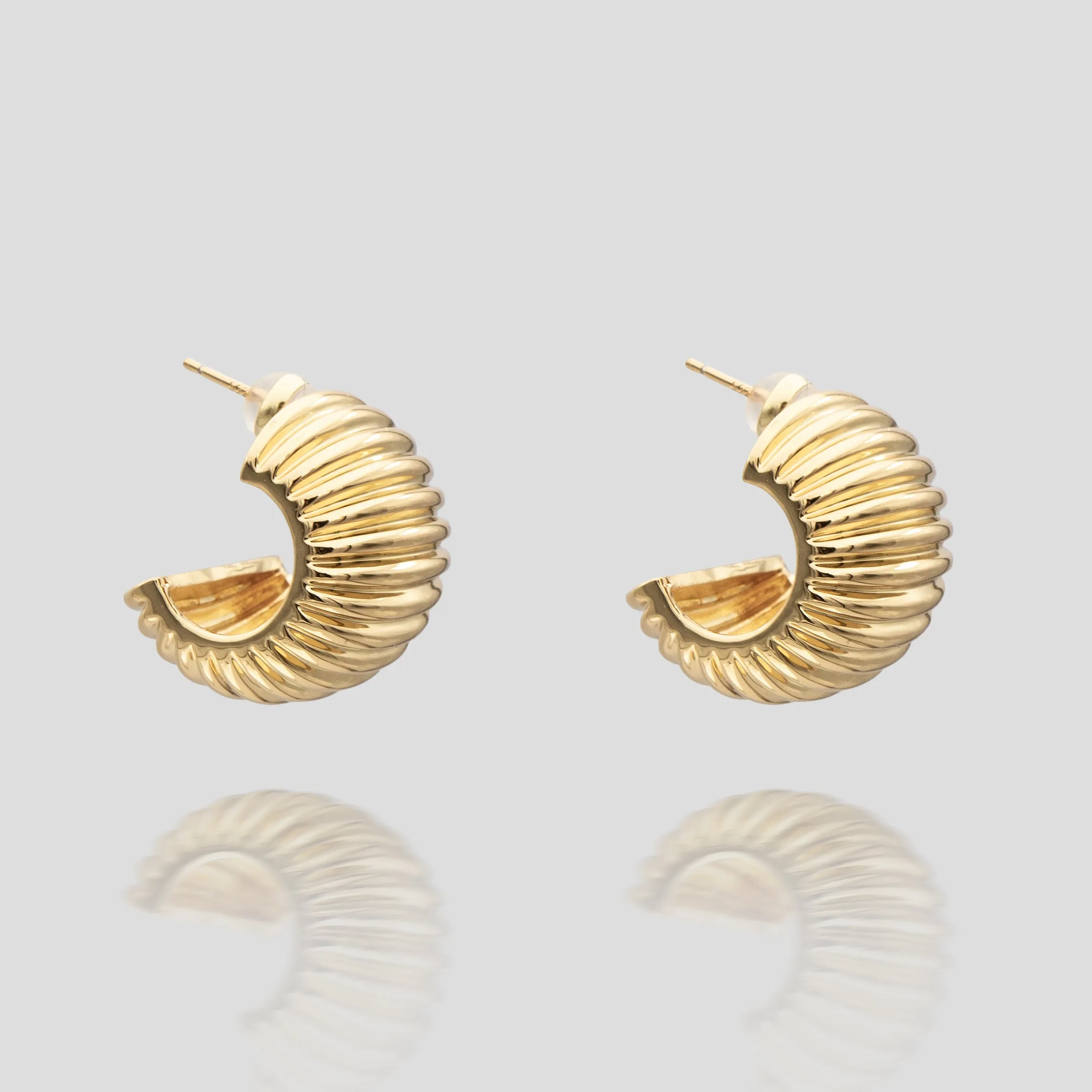 Raisa Ribbed Earrings sold by PRYA product image thumbnail 3