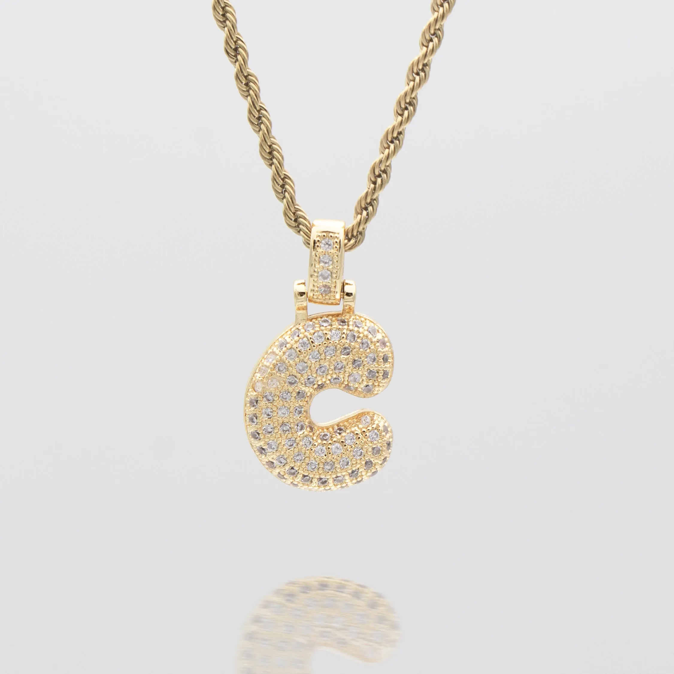 FREE GIFT | ICY Bubble Letter Initial Necklace sold by PRYA product image thumbnail 4