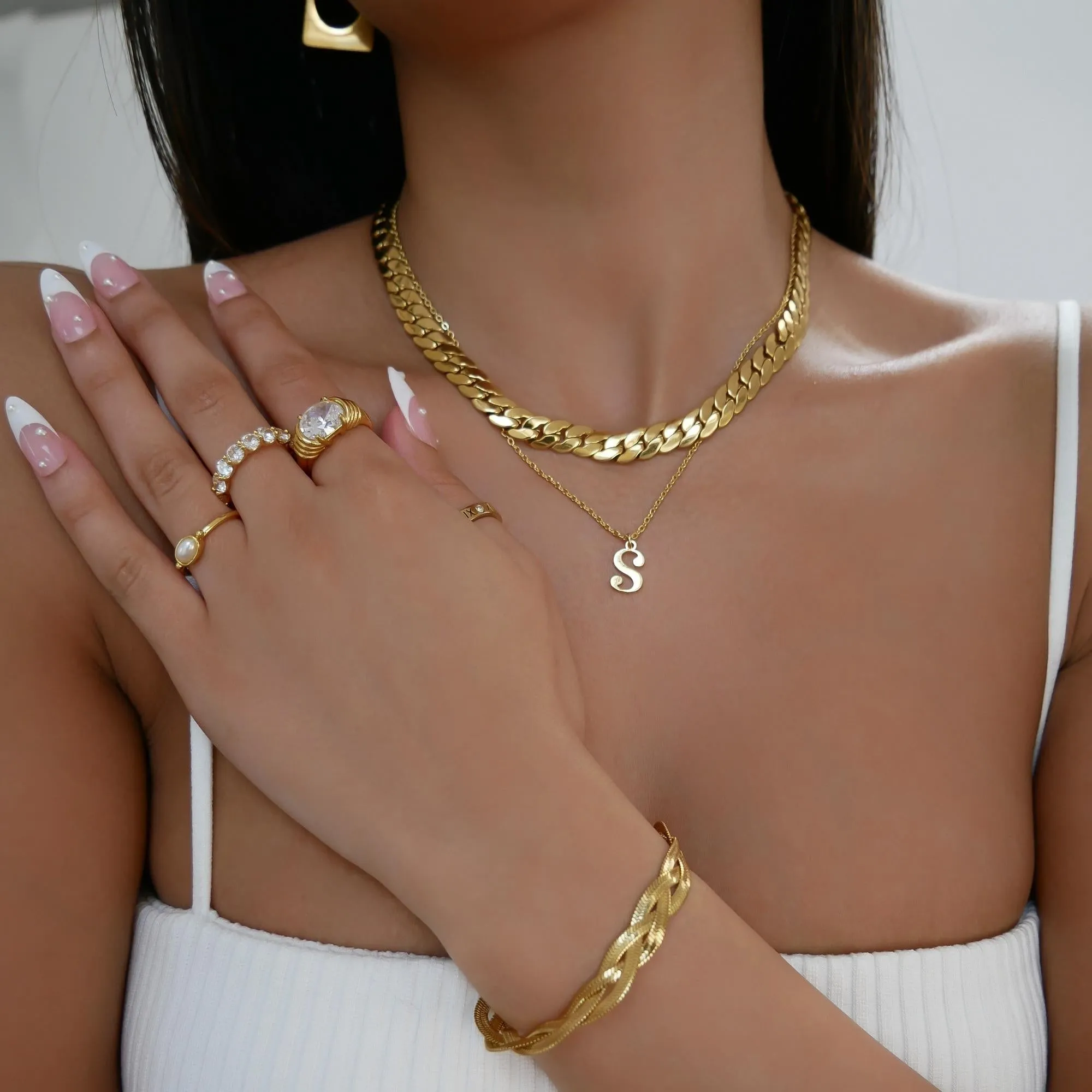 Mae Flat Curb Chain sold by PRYA product image thumbnail 3