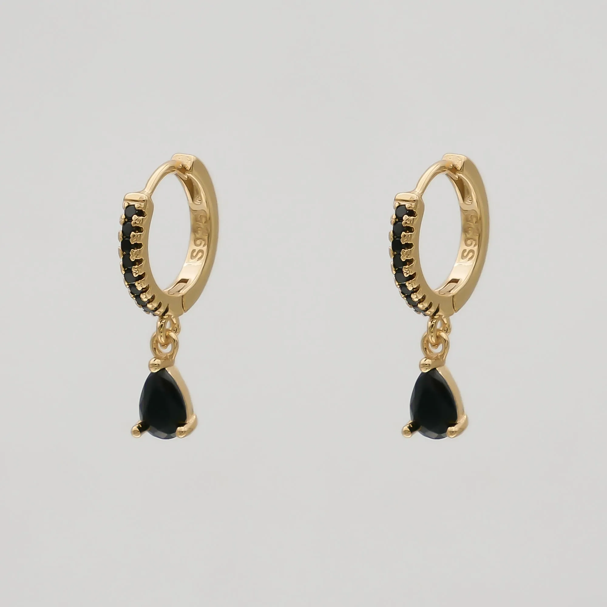 Aurora Gemstone Huggie Earrings sold by PRYA product image thumbnail 3