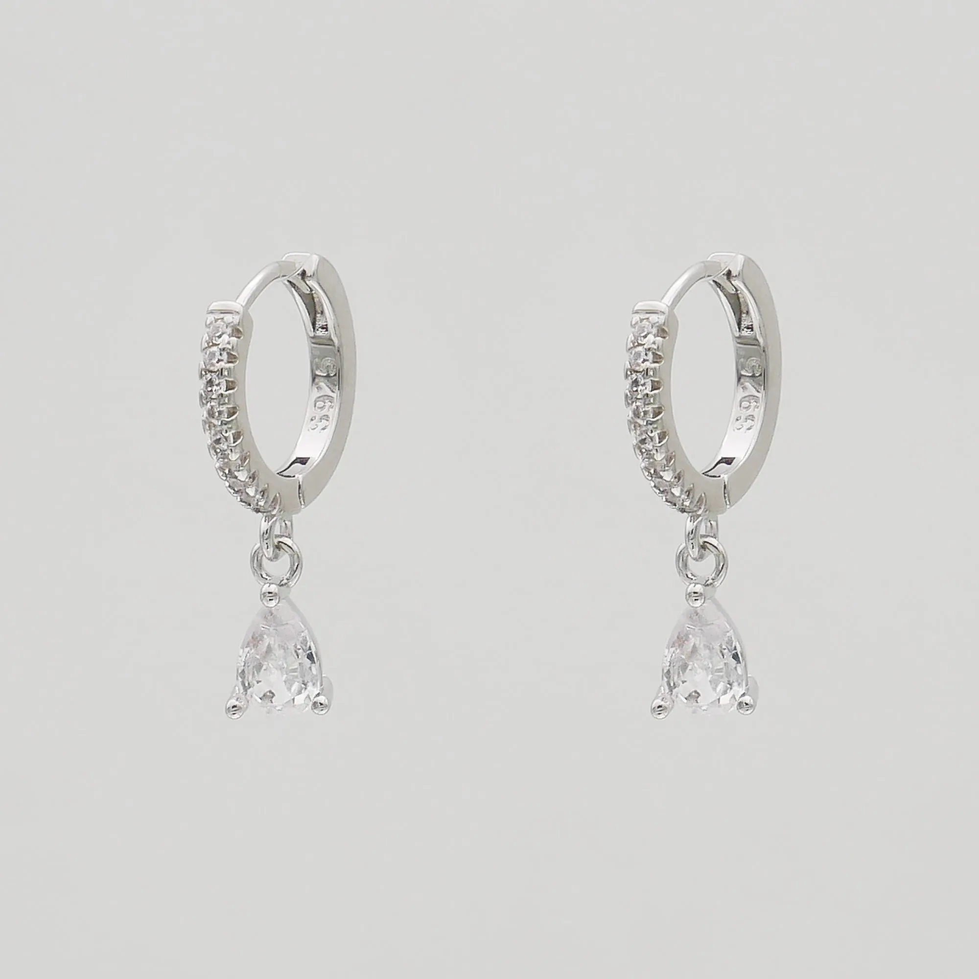 Aurora Gemstone Huggie Earrings sold by PRYA product image thumbnail 4