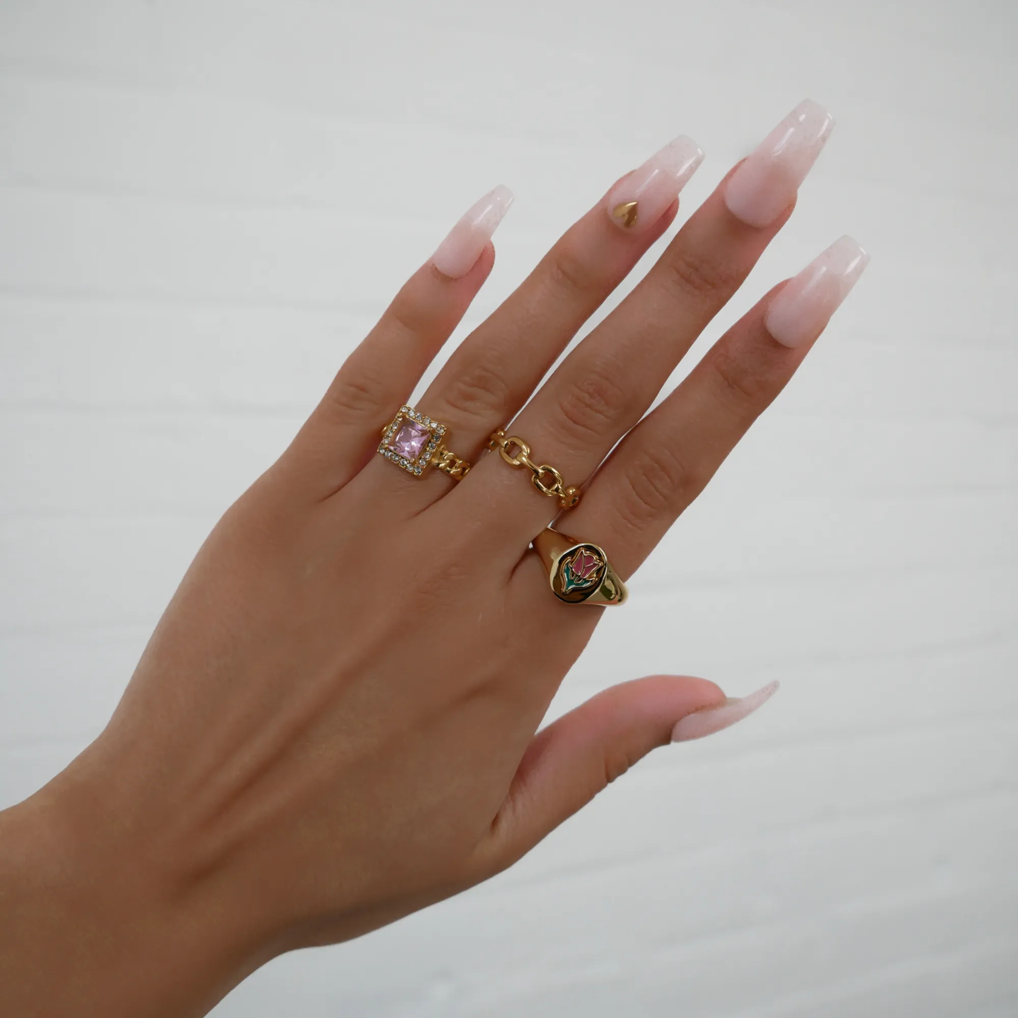 Cleo Chain Ring sold by PRYA product image thumbnail 5