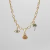 Tropical Gold Charm Necklace sold by PRYA