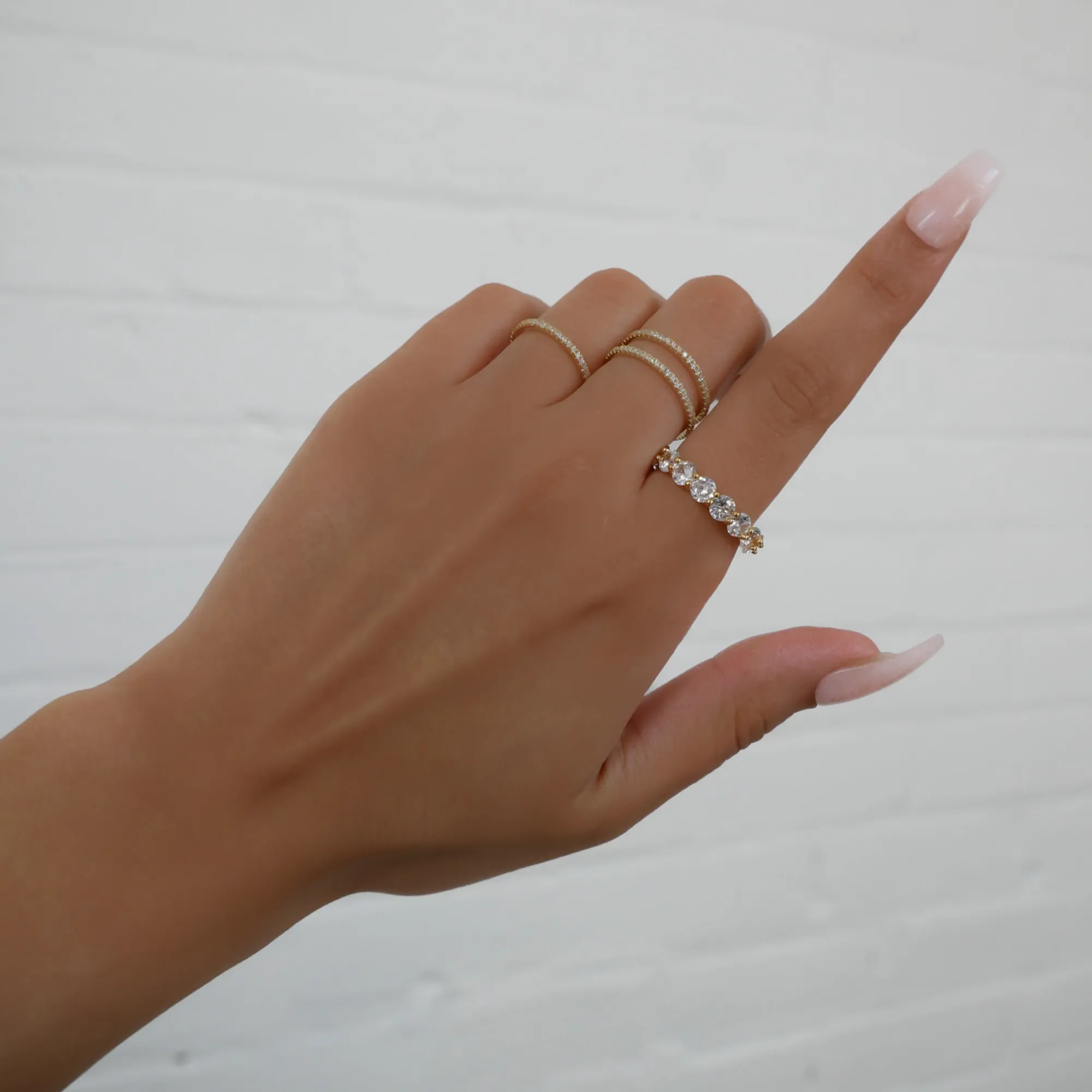 Macie Pave CZ Ring sold by PRYA product image thumbnail 4