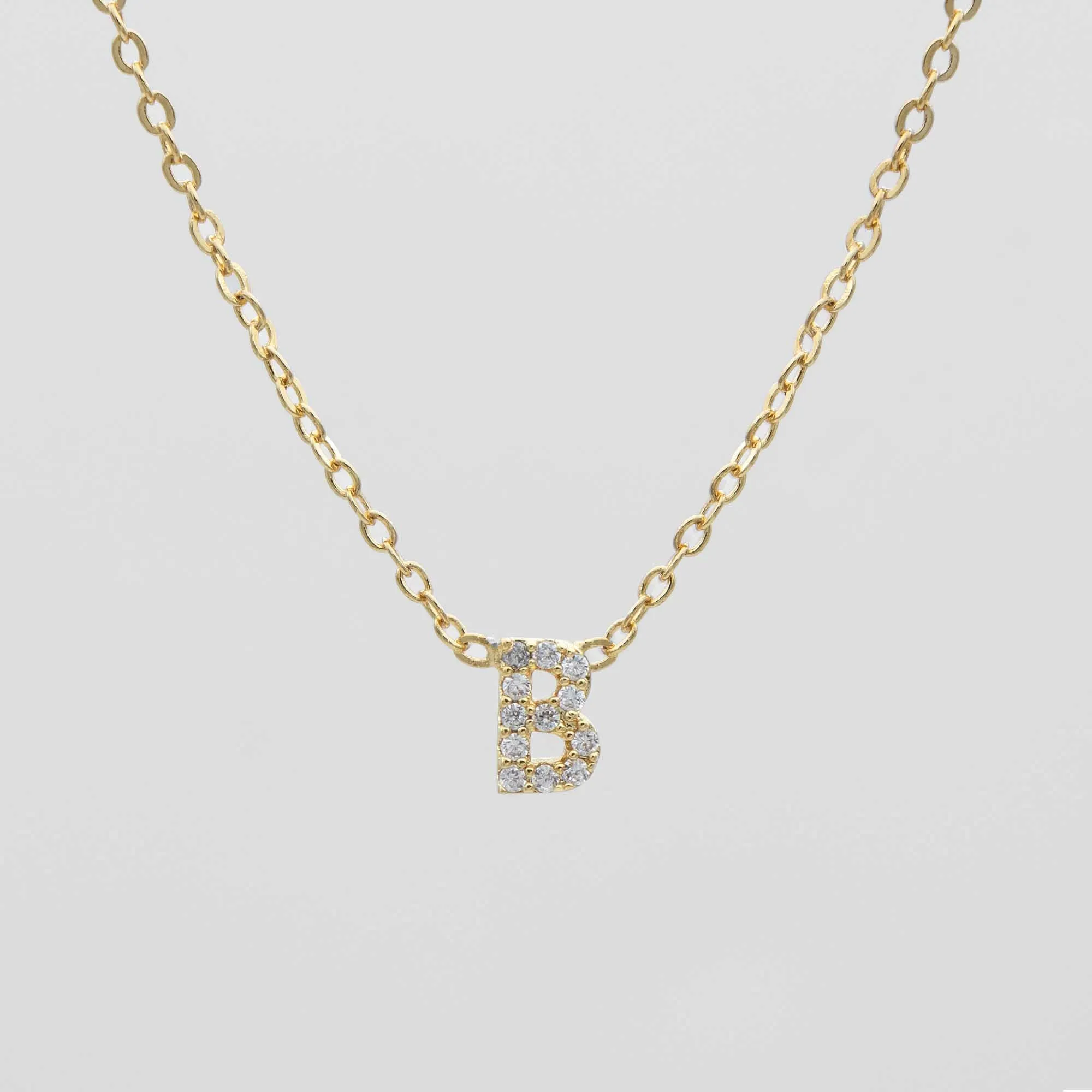 Maia Pave Initial Necklace sold by PRYA product image thumbnail 5