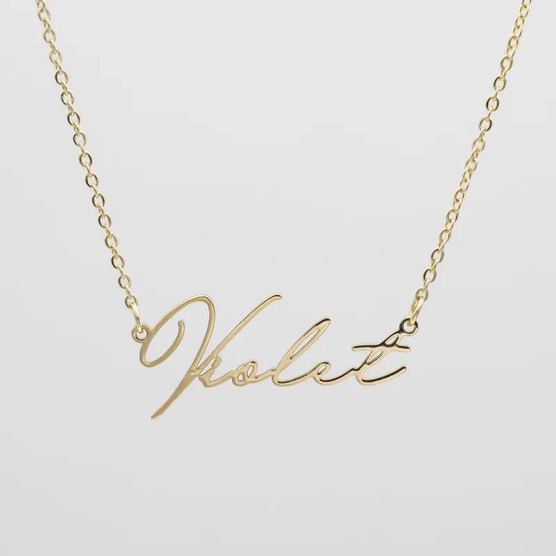 Valencia Custom Name Necklace made by PRYA