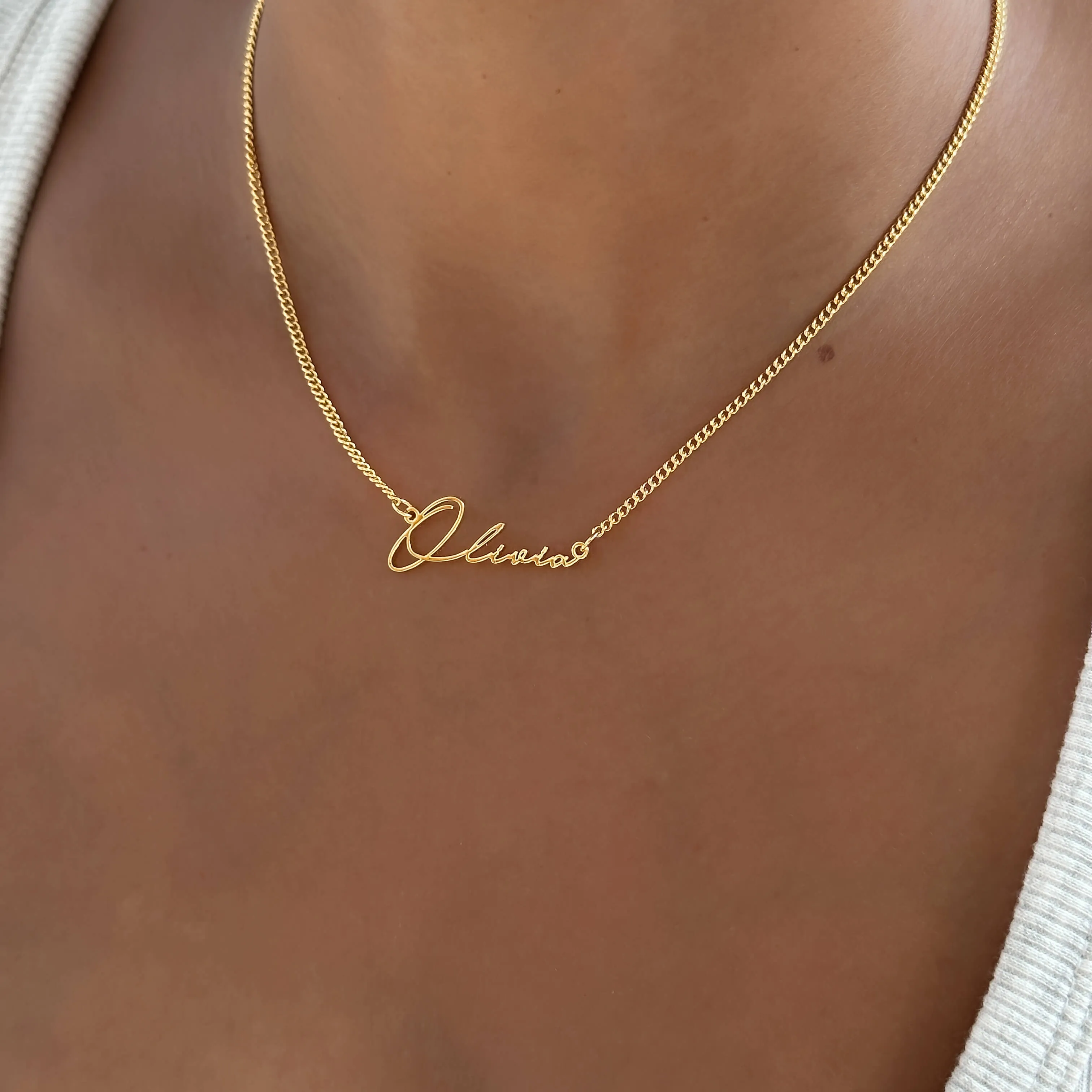 Valencia Custom Name Necklace sold by PRYA product image thumbnail 4