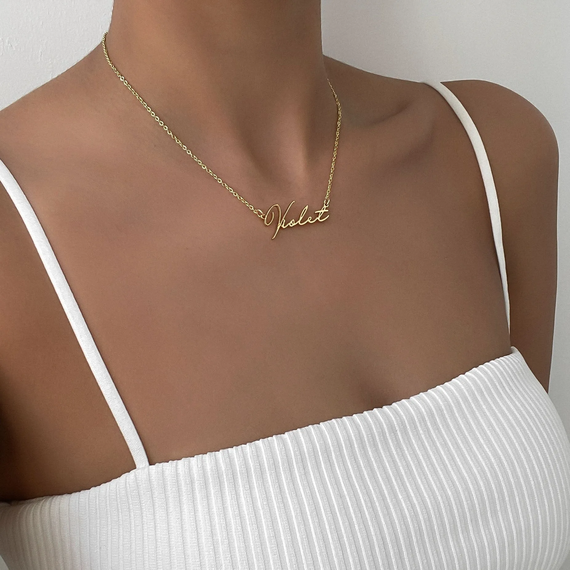 Valencia Custom Name Necklace sold by PRYA product image thumbnail 2