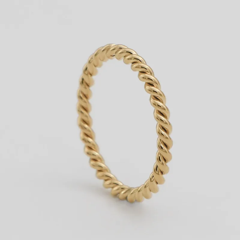 FREE GIFT | Fine Twisted Ring sold by PRYA