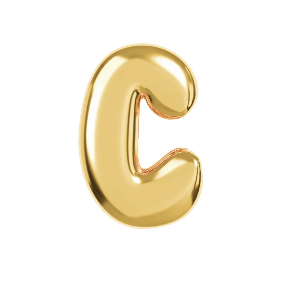 Mirco Bubble Initial Necklace sold by PRYA product image thumbnail 4