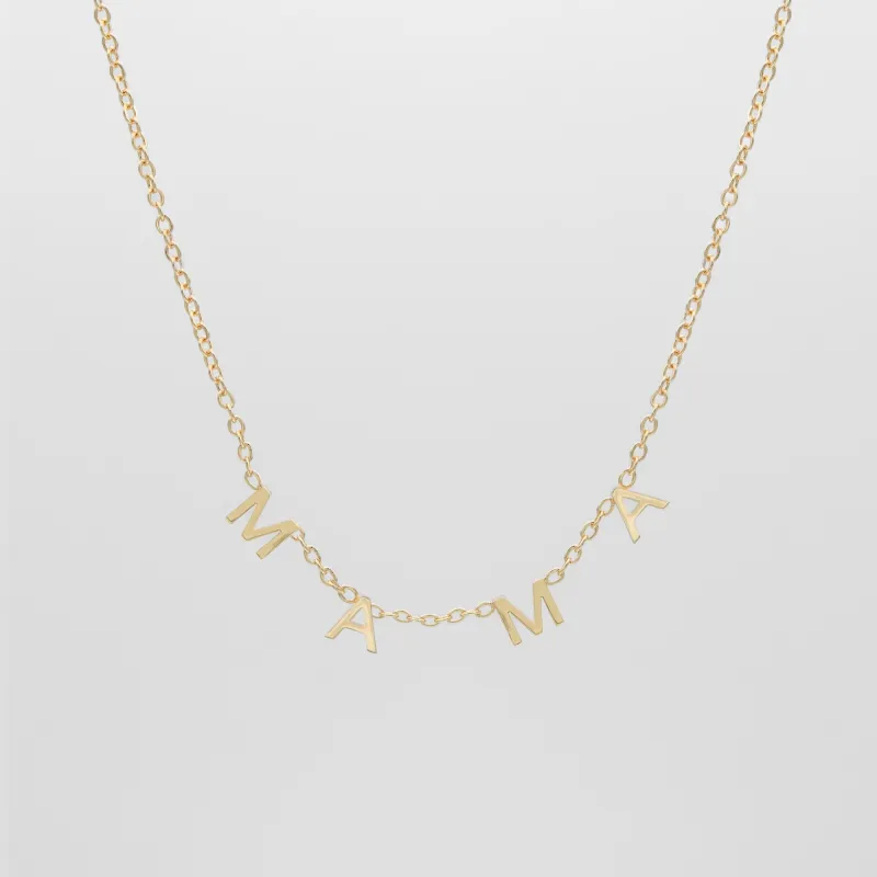 Maia Custom Mama Necklace sold by PRYA