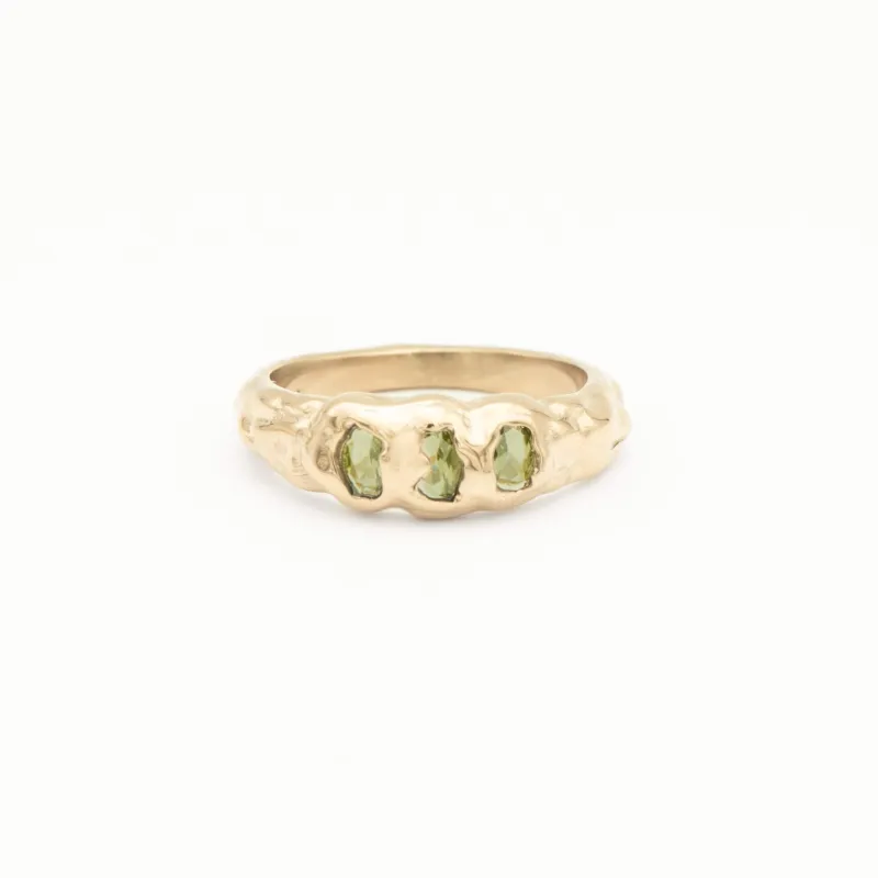 Petra Triple Gemstone Ring made by PRYA