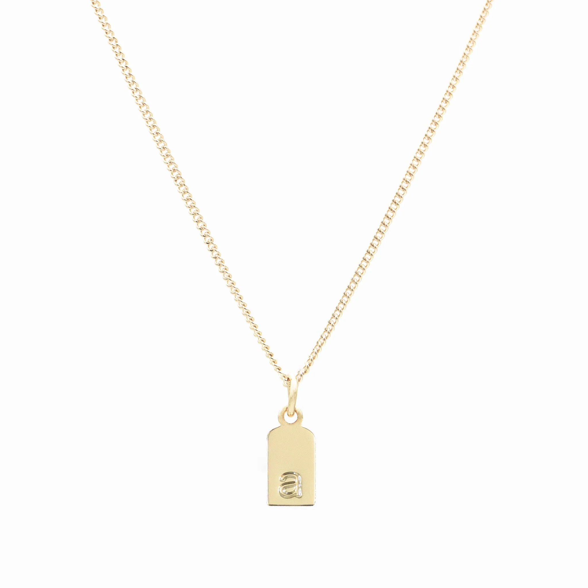 Sloane Initial Tag Necklace sold by PRYA product image thumbnail 3
