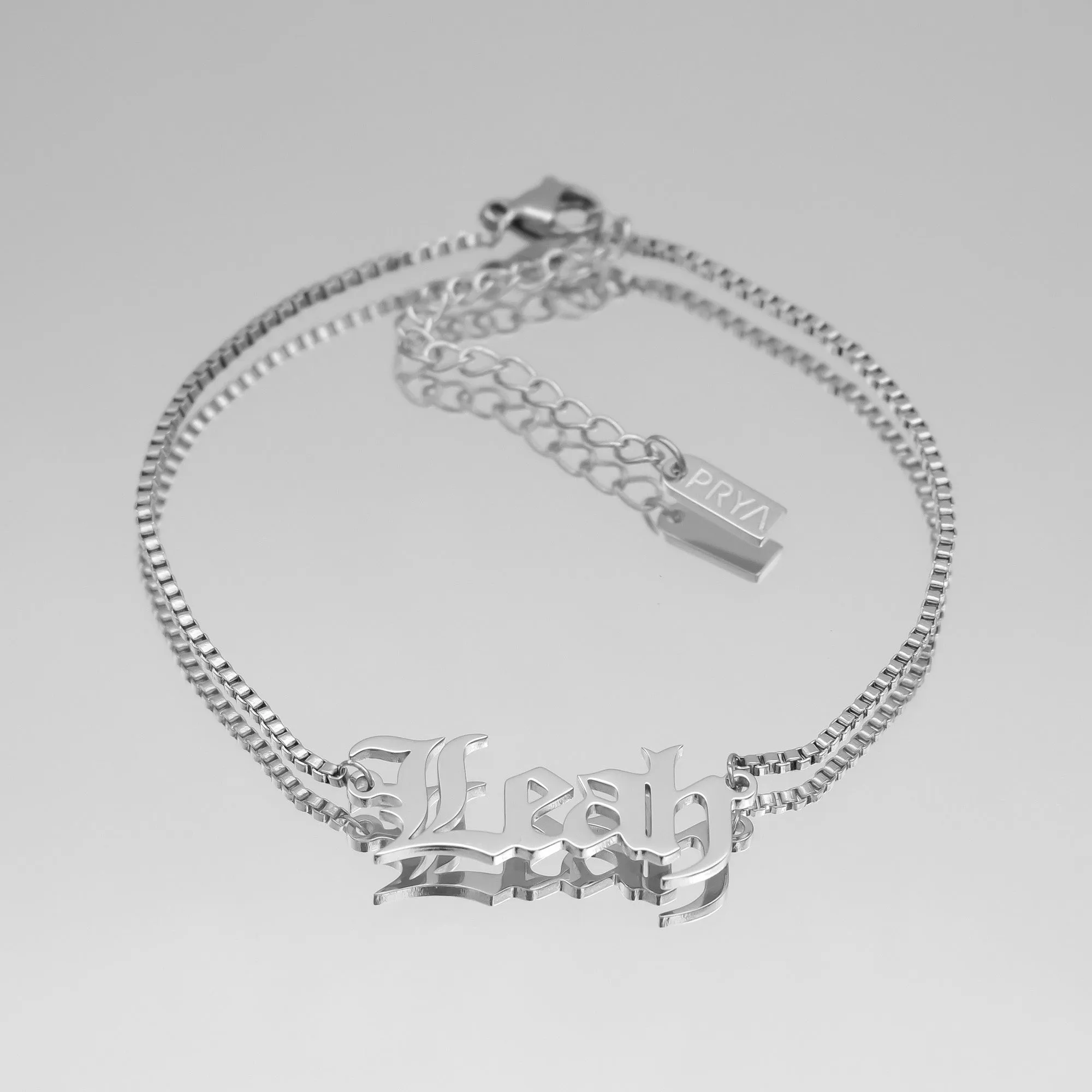 Old English Custom Name Anklet sold by PRYA product image thumbnail 2