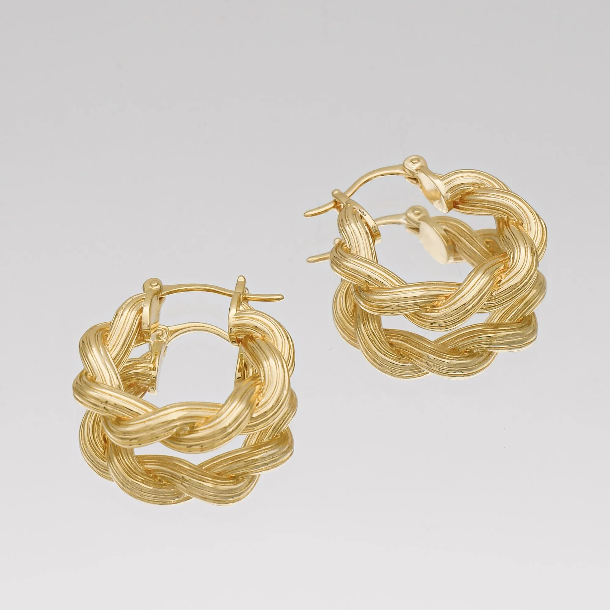 Hattie Twisted Hoop Earrings sold by PRYA product image thumbnail 3