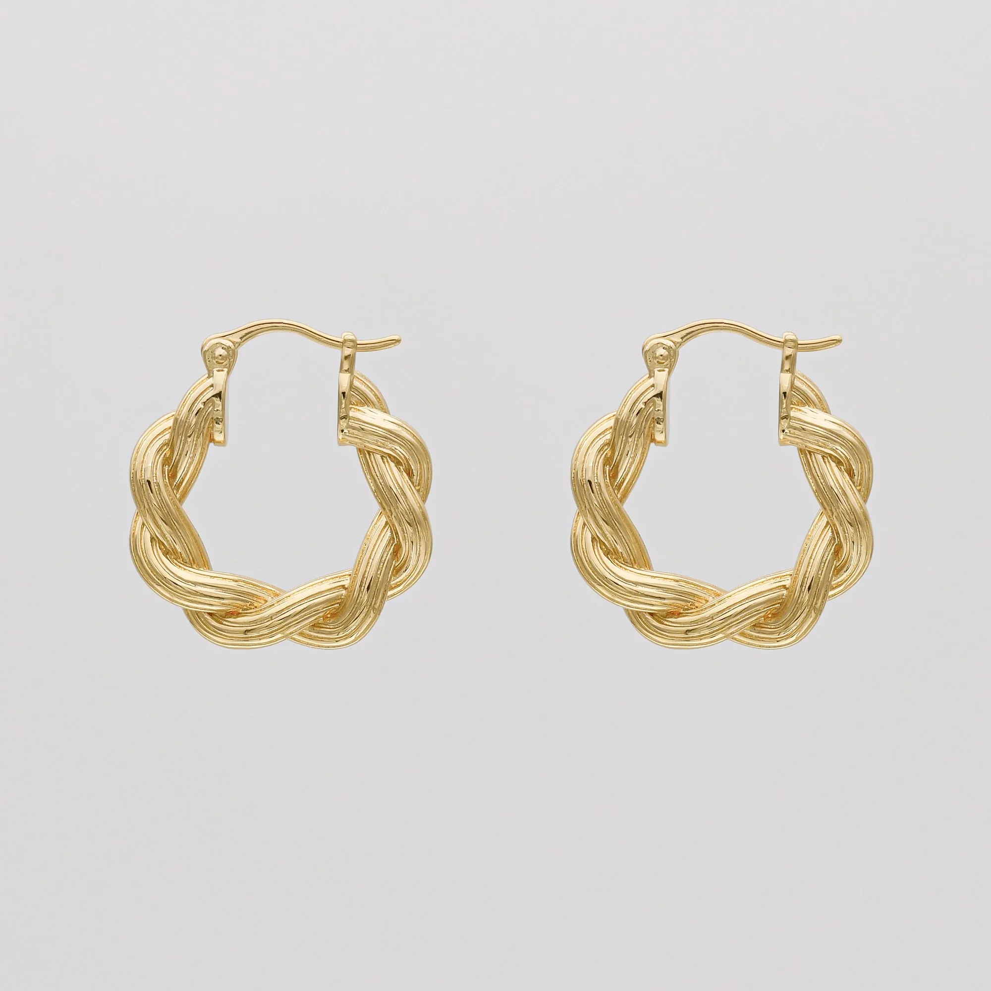 Hattie Twisted Hoop Earrings sold by PRYA