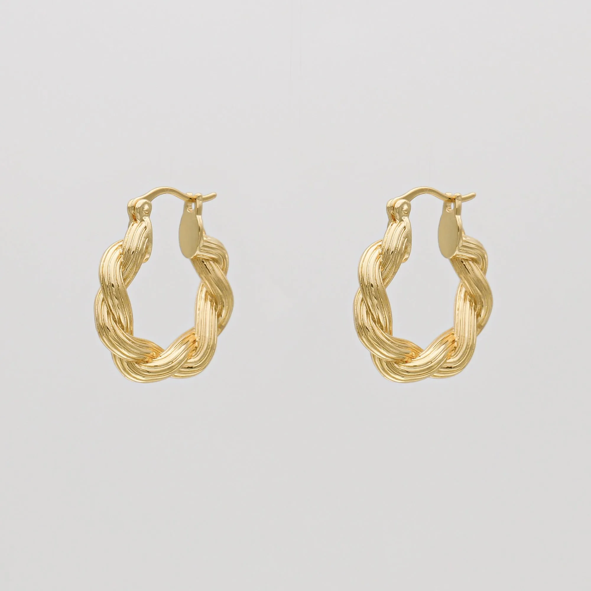 Hattie Twisted Hoop Earrings sold by PRYA product image thumbnail 2