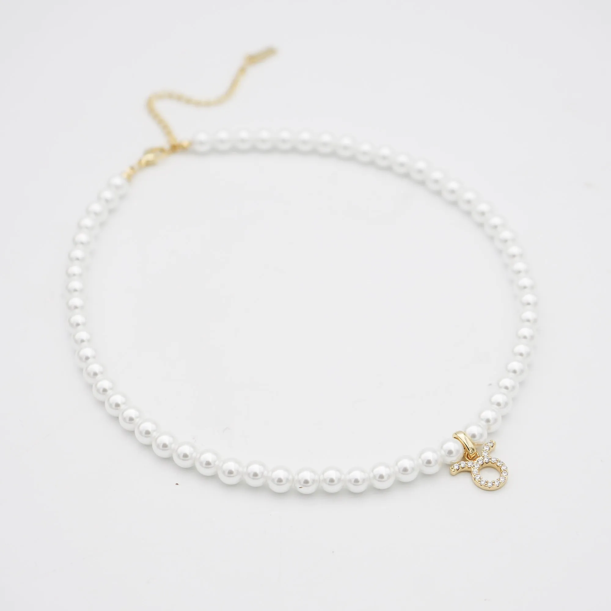 Pave Pearl Zodiac Necklace sold by PRYA product image thumbnail 4