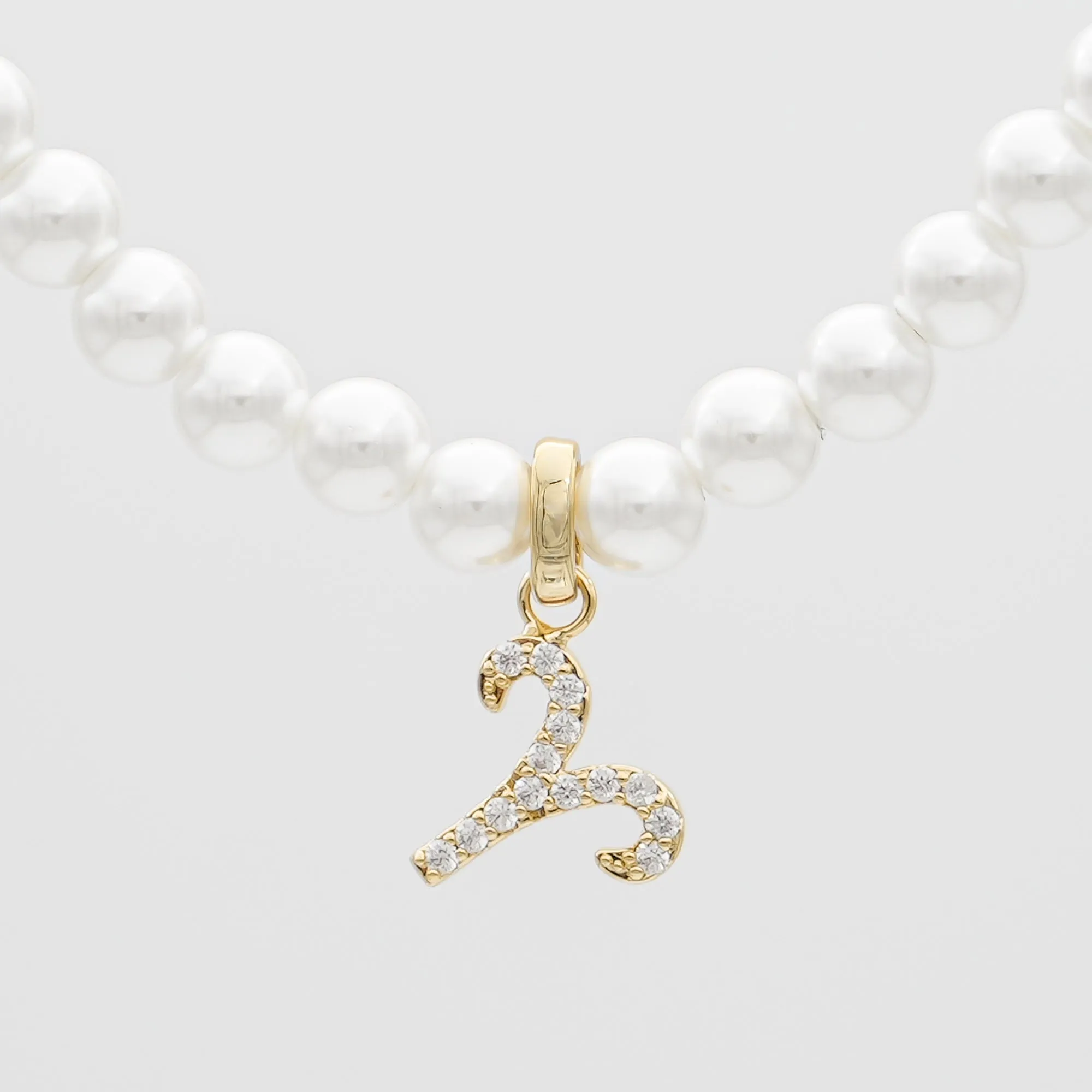 Pave Pearl Zodiac Necklace sold by PRYA