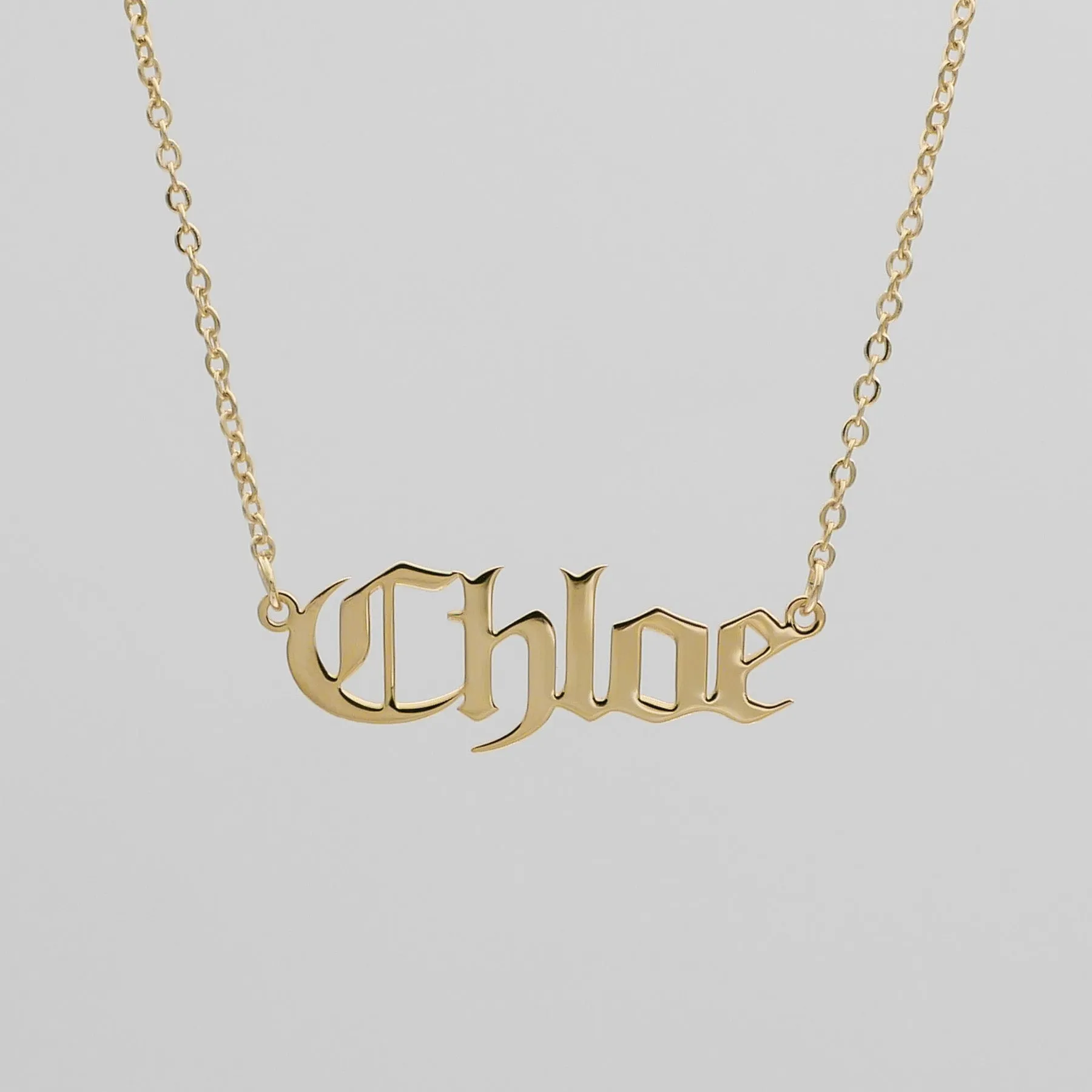 Classic Name Plate Necklace sold by PRYA