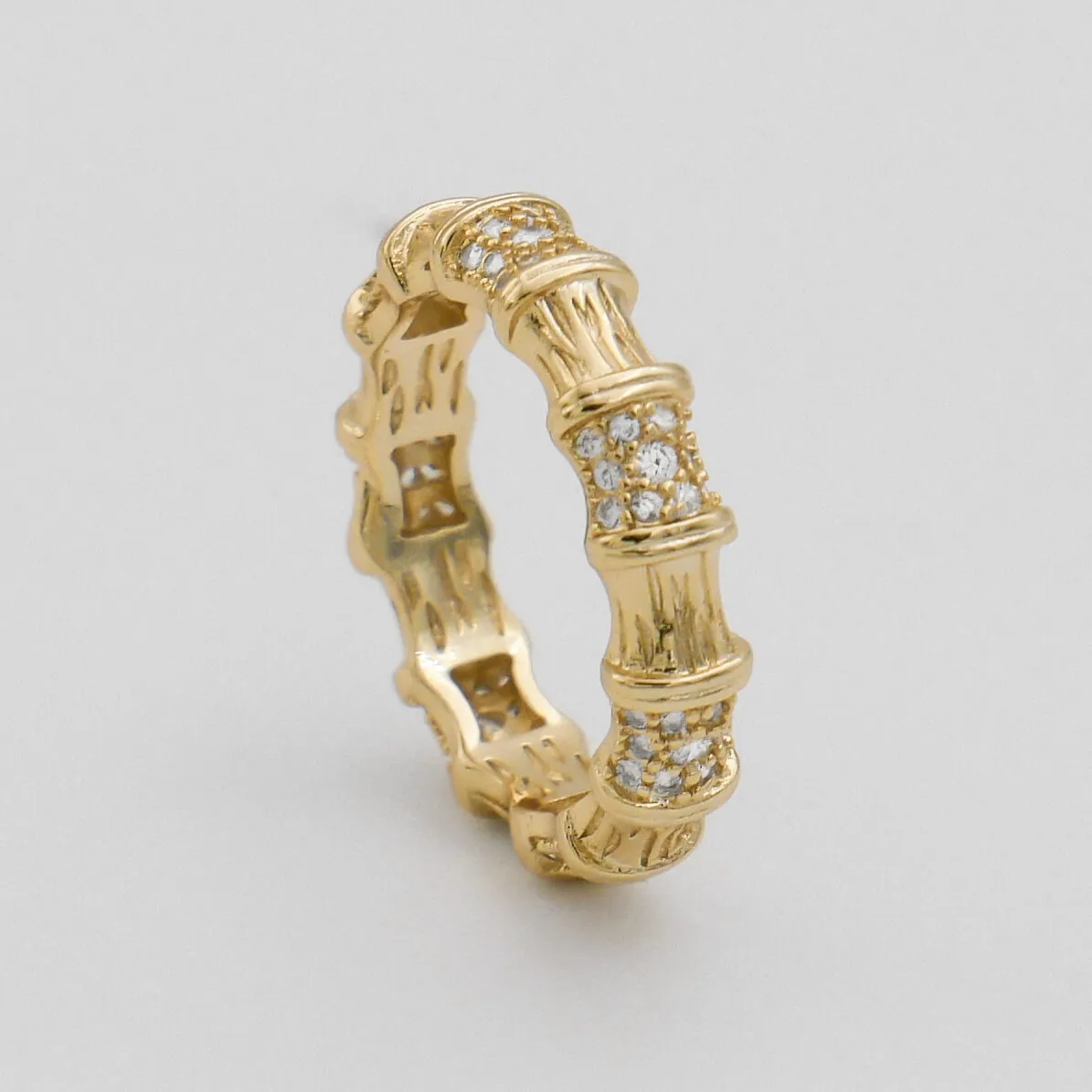 Ava bamboo CZ Ring sold by PRYA product image thumbnail 5