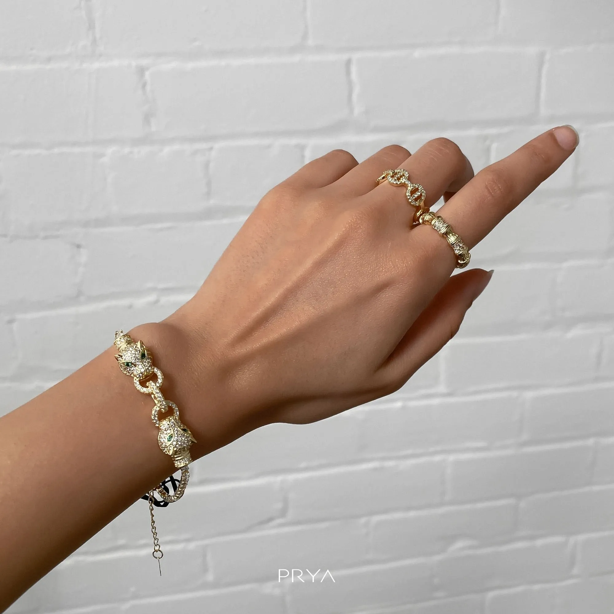 Ava bamboo CZ Ring sold by PRYA product image thumbnail 3