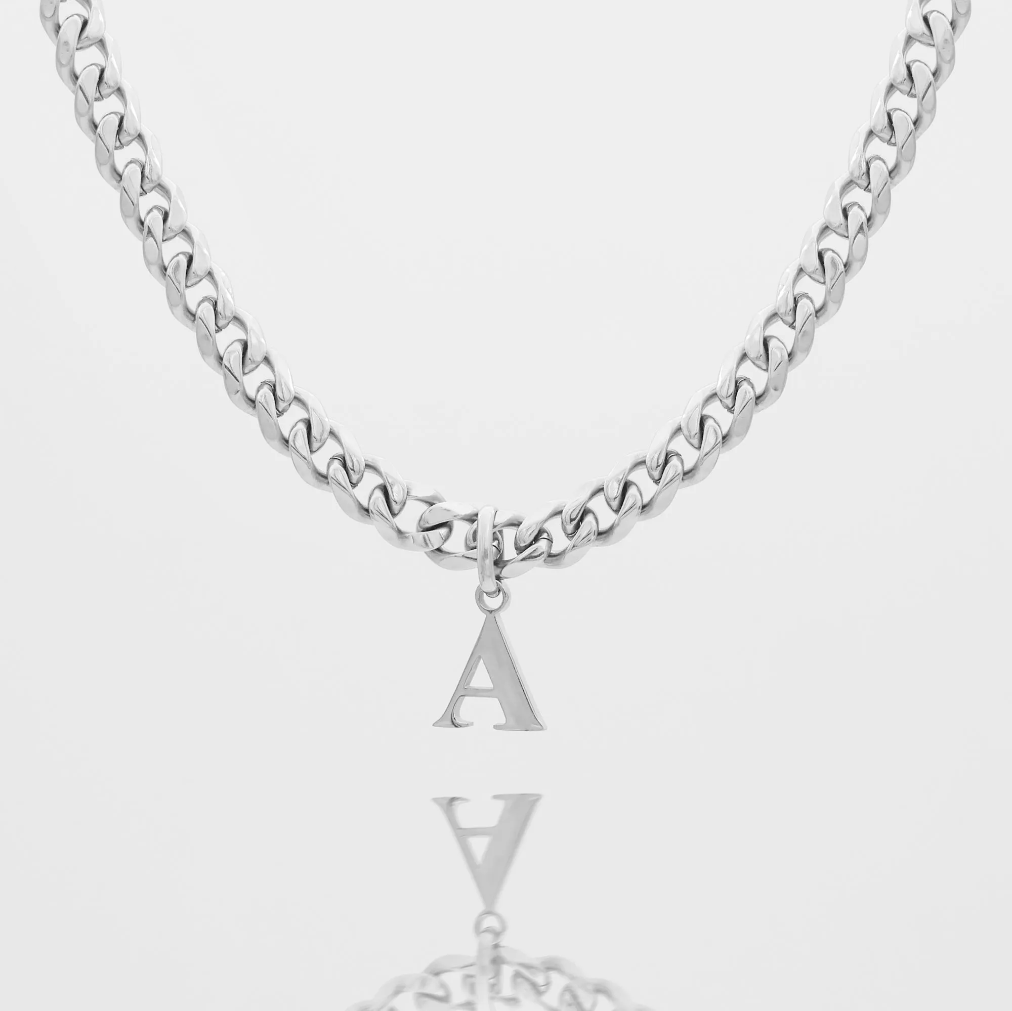 Mya Initial necklace | Thick Cuban sold by PRYA product image thumbnail 2