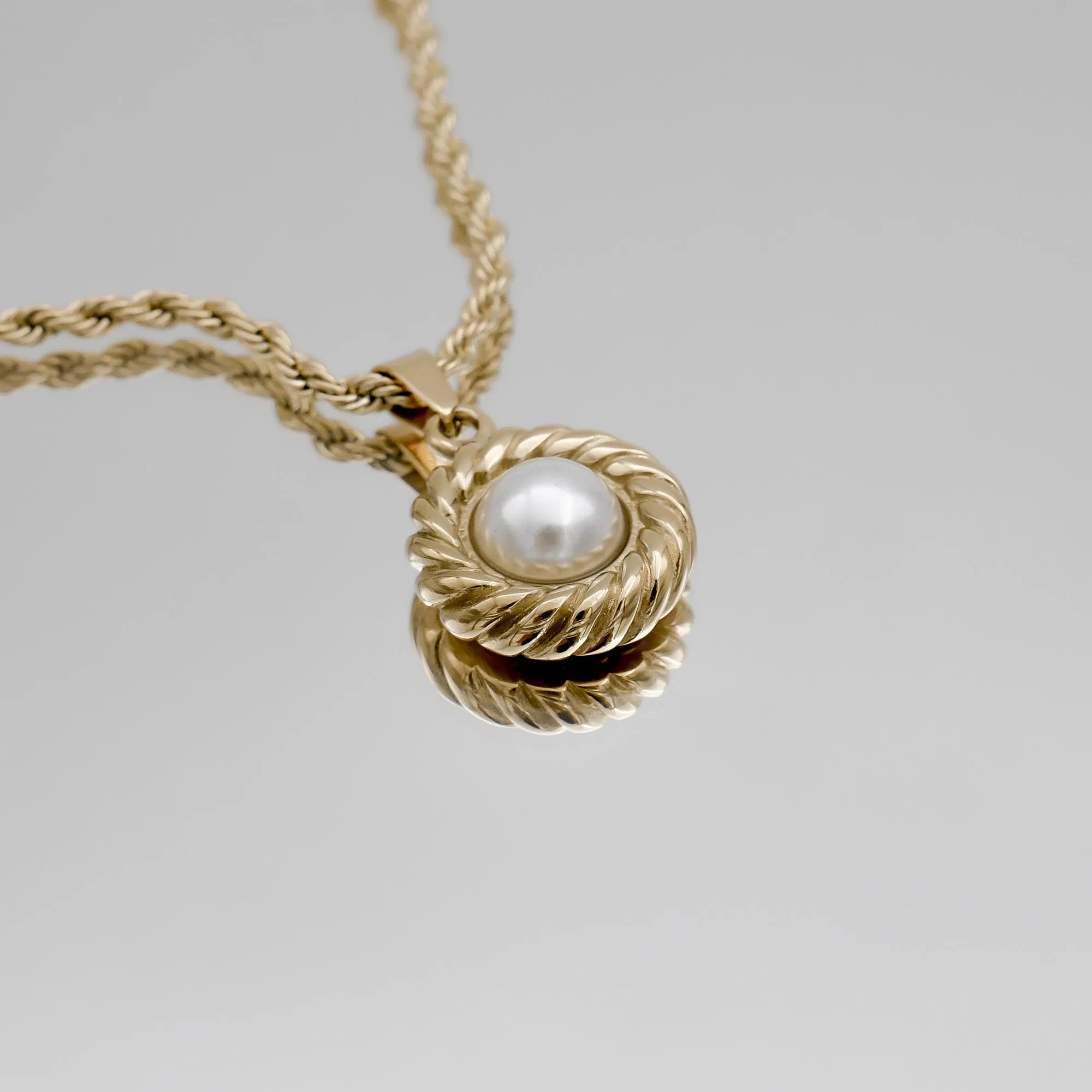 Esme Pearl Round Necklace sold by PRYA product image thumbnail 3