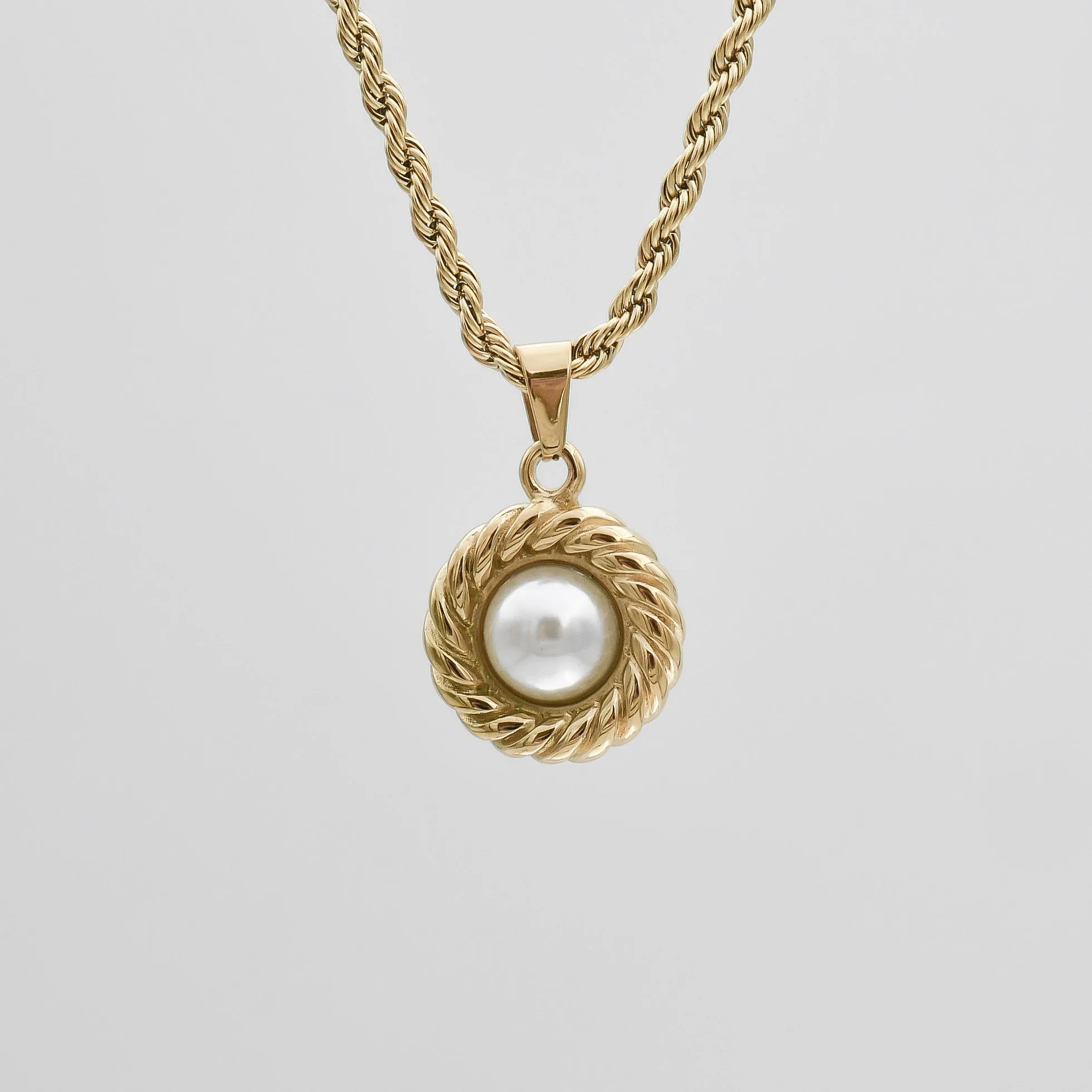 Esme Pearl Round Necklace sold by PRYA