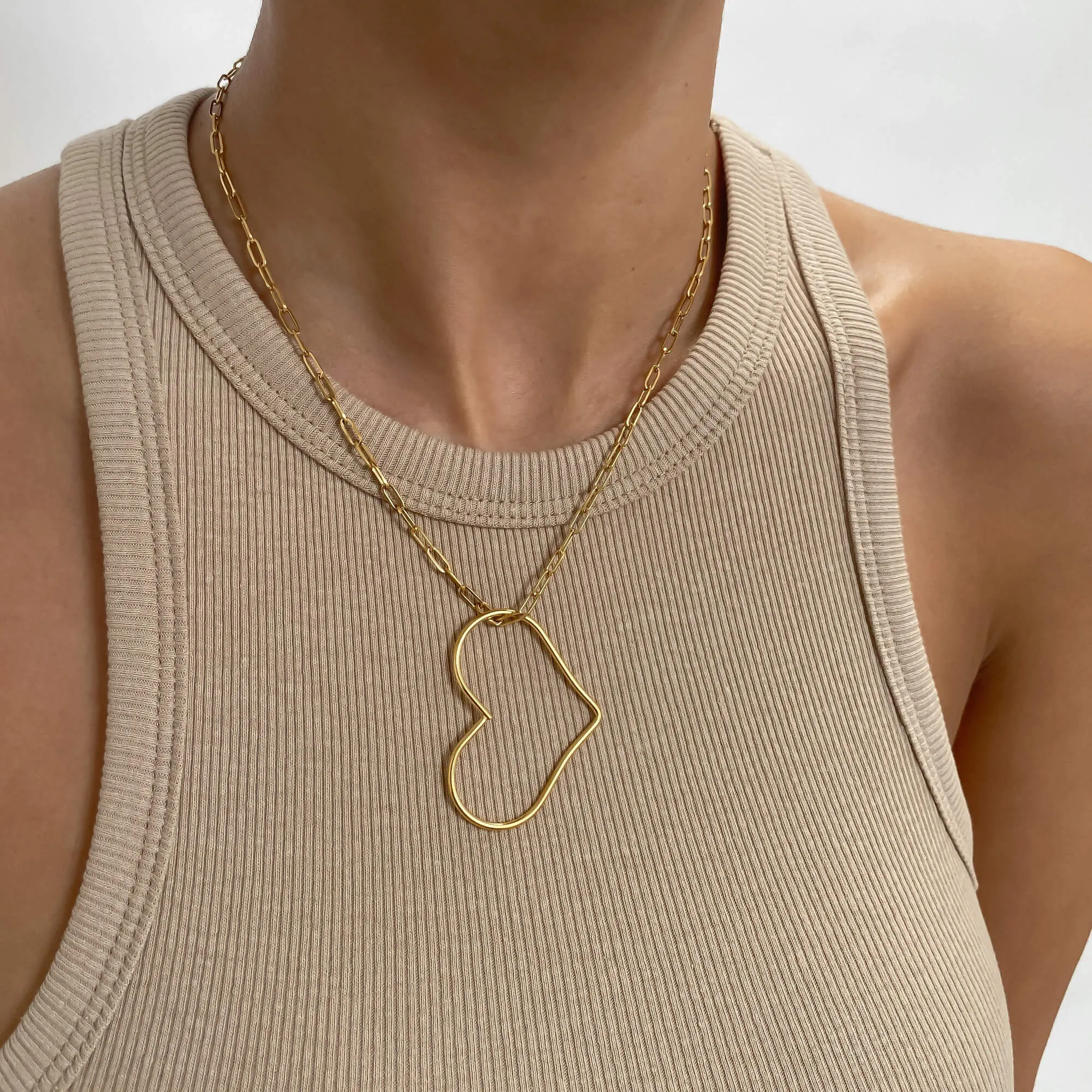 Libby Heart Necklace sold by PRYA product image thumbnail 4