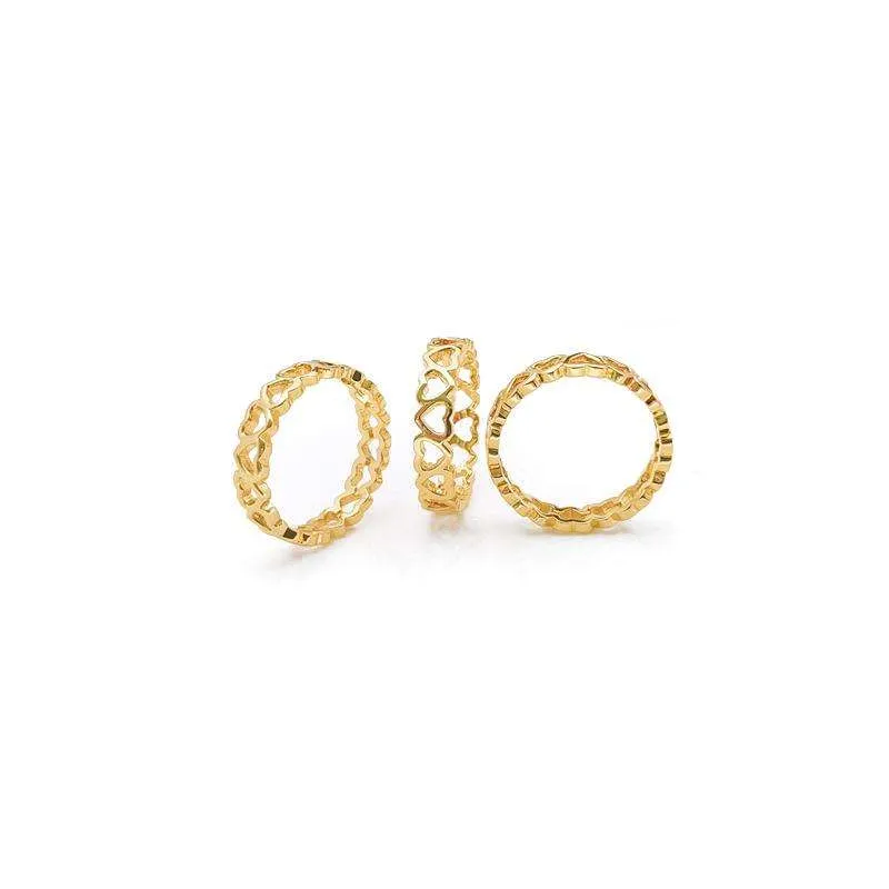 Serena Linked Love Heart Ring sold by PRYA product image thumbnail 5