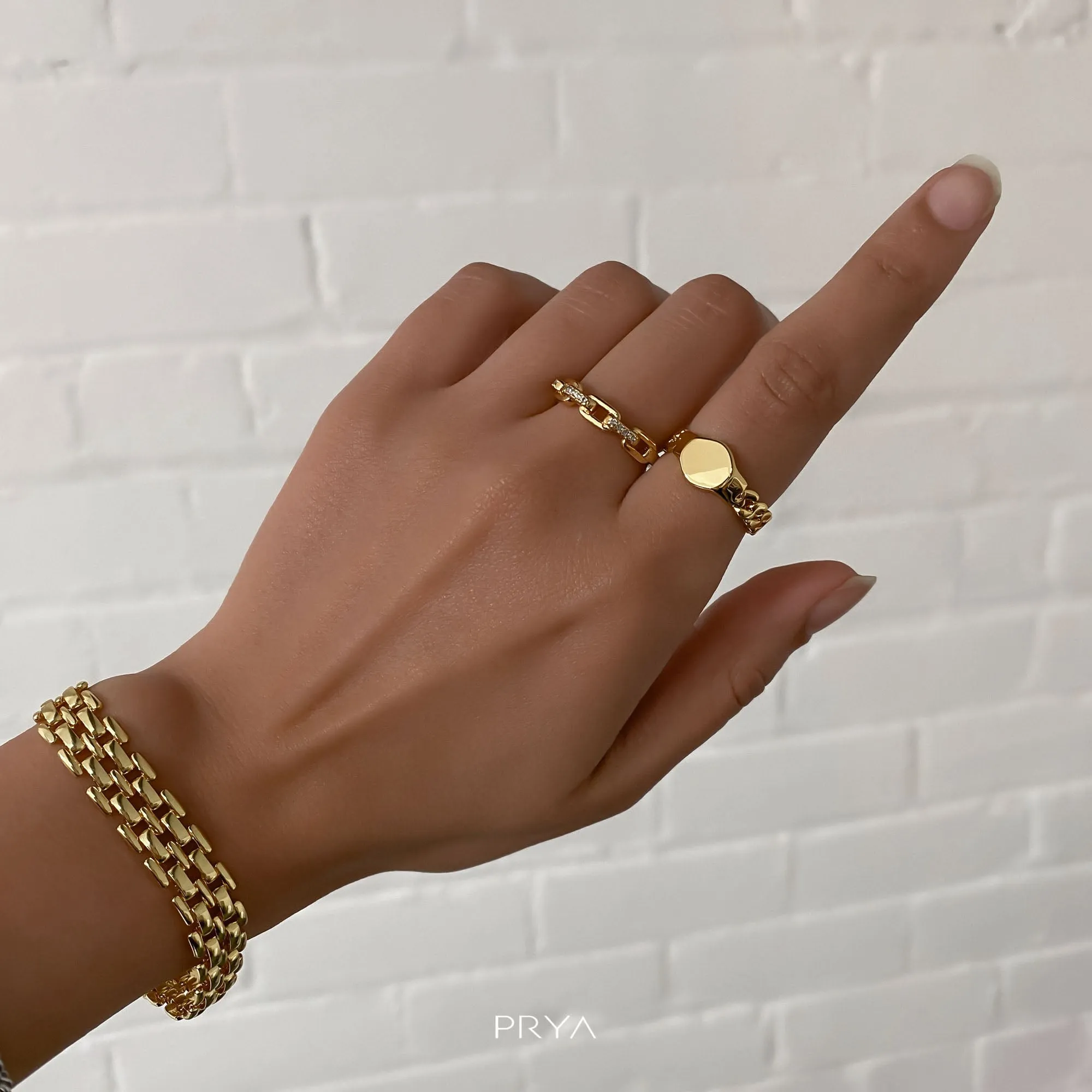 Chiara Chain Ring sold by PRYA product image thumbnail 2
