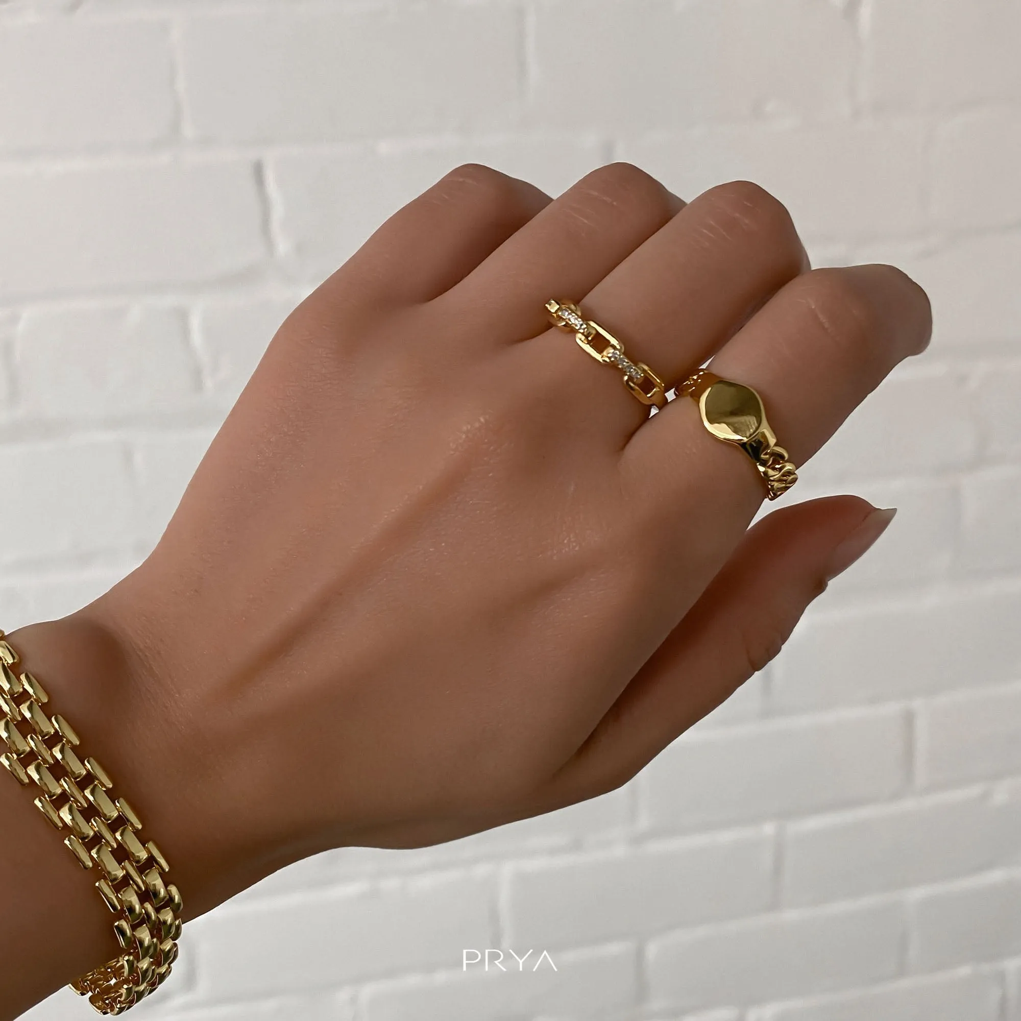 Chiara Chain Ring sold by PRYA product image thumbnail 4
