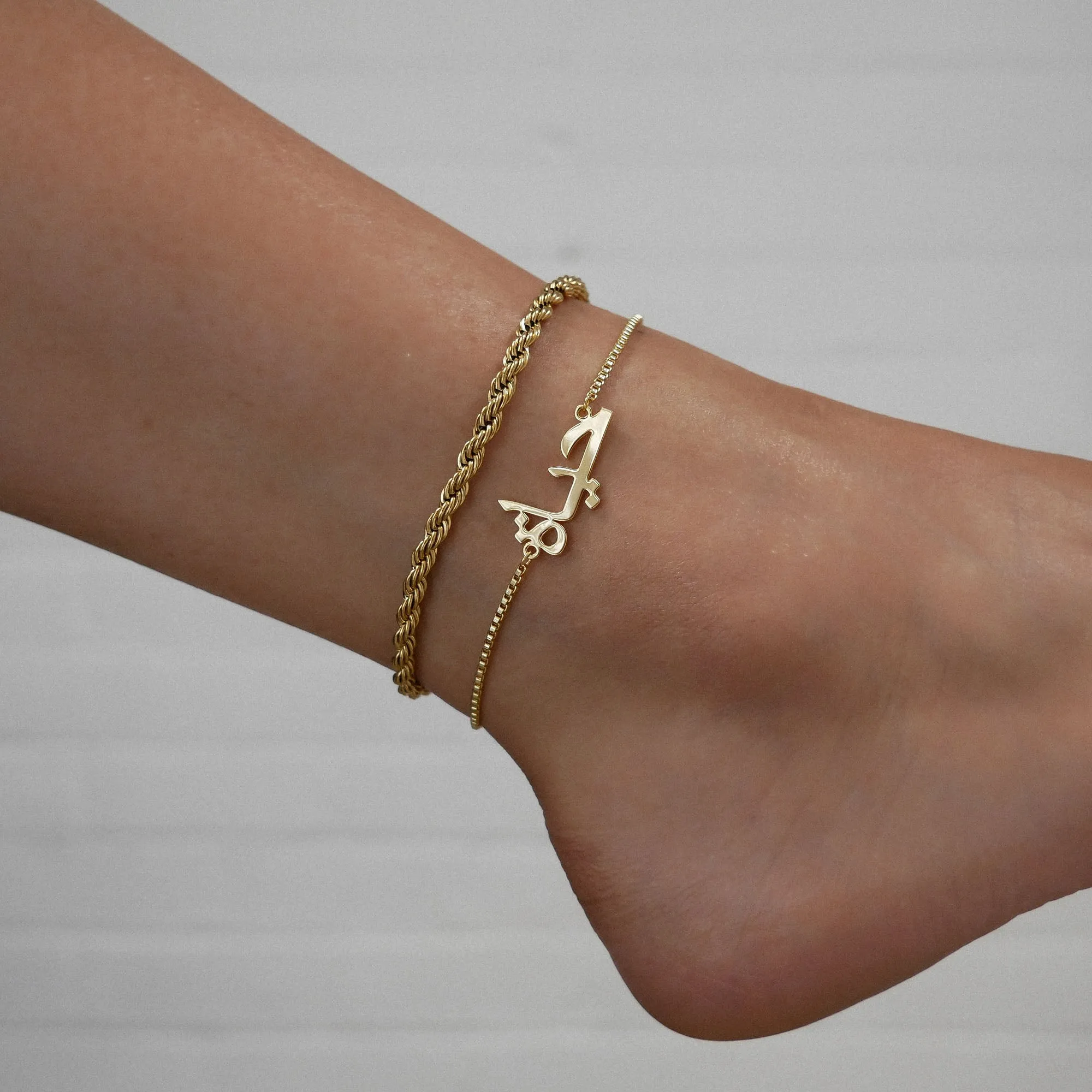 Arabic Custom Name Anklet sold by PRYA product image thumbnail 2